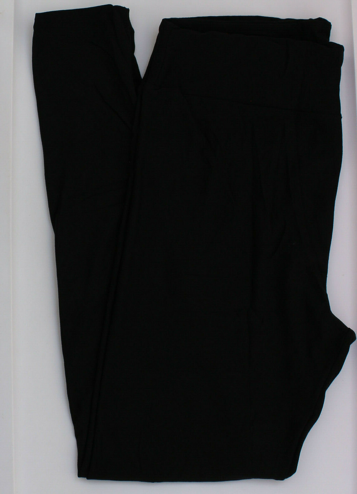 TC LuLaRoe Tall & Curvy Leggings Versatile Solid Black NWT