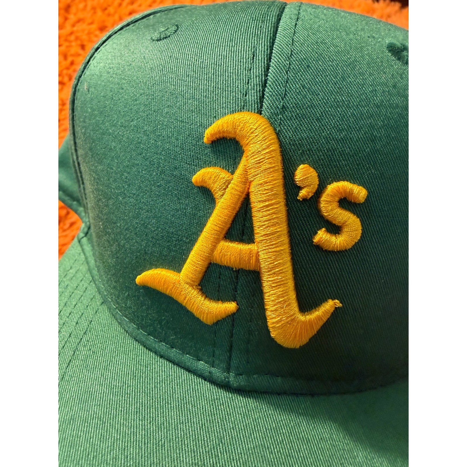 Oakland Athletics A’s Snapback Hat Green Yellow MLB Baseball Cap One Size