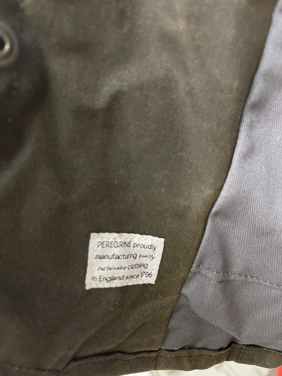 PEREGRINE Bexley Waxed Water Resistant Cotton Jacket Brown Choose Size NWT