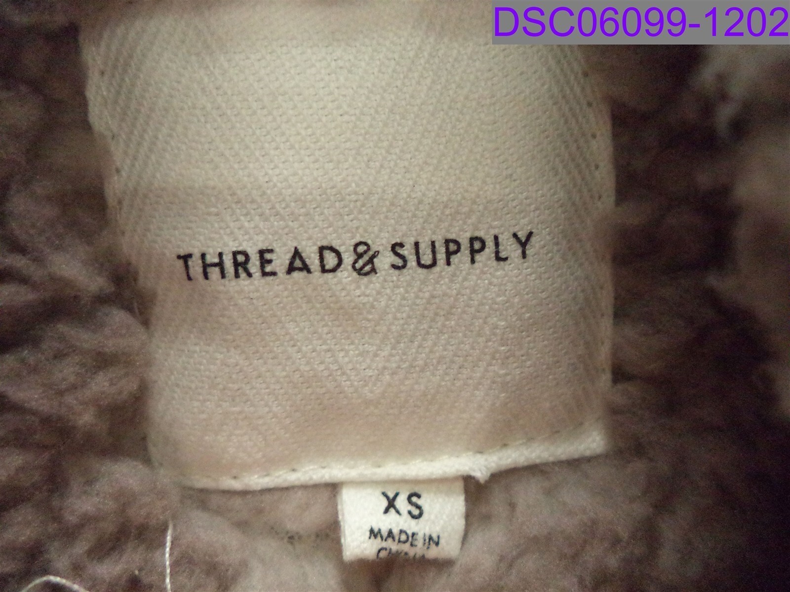 Women’s XS Thread & Supply Wubby Ombre Quarter Zip Fleece Pullover Milk Mauve