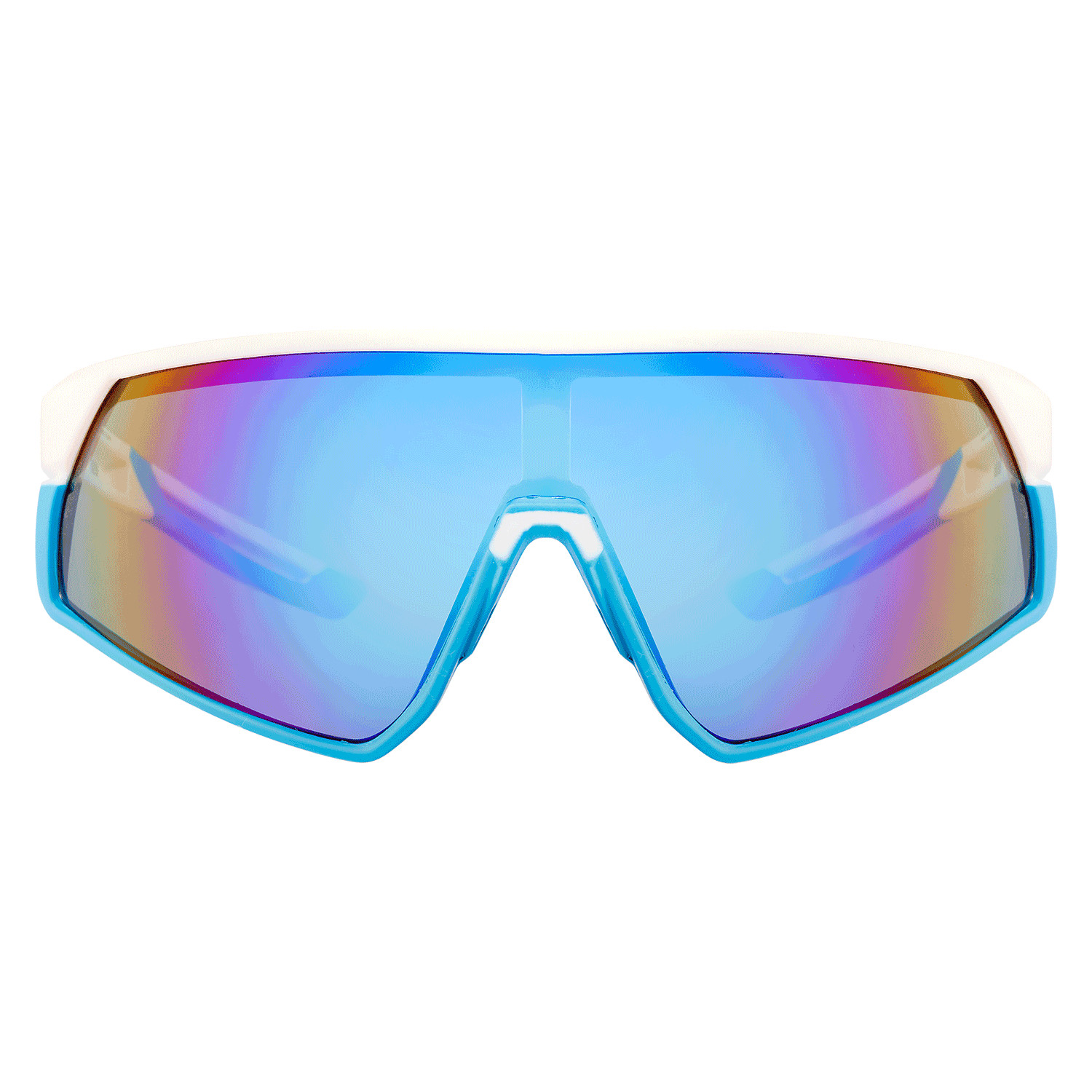 Oversized One Piece Lens Sports Shield Baseball Cycling Sunglasses Mirror