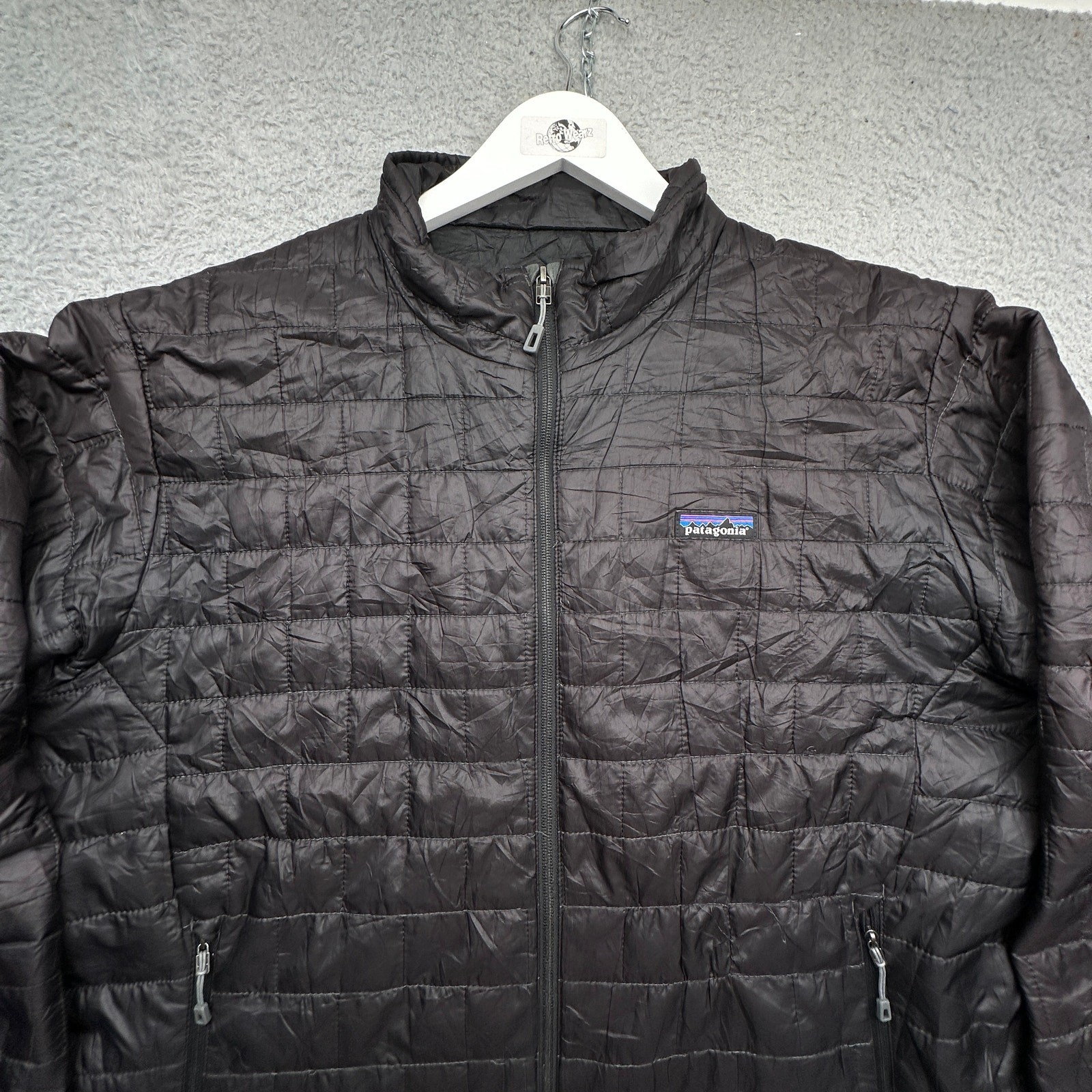 Patagonia Nano Puff Primaloft Puffer Jacket Mens XL Black Full Zip 84212