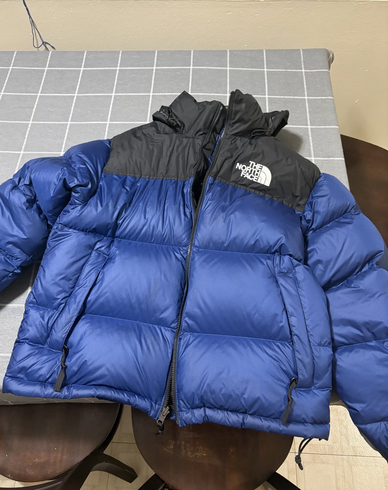 The North Face 1996 Retro Nuptse Jacket Black and Blue Size M