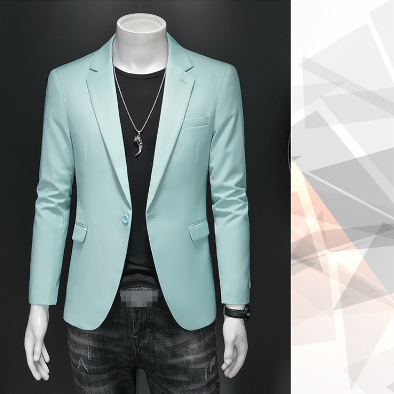 Men’s Jacket Casual Suit Blazer Slim-Fit Suit Wedding Business Dress Suit Tops