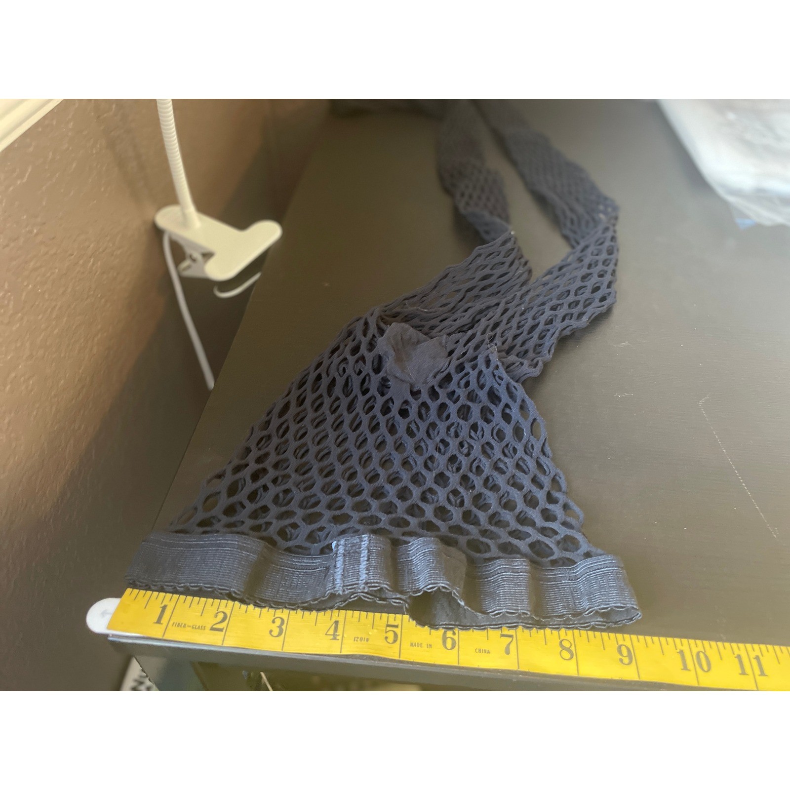 Wolford Black Net Fishnet Goth Grunge Luxury Tights Hosiery Size M Emo Punk