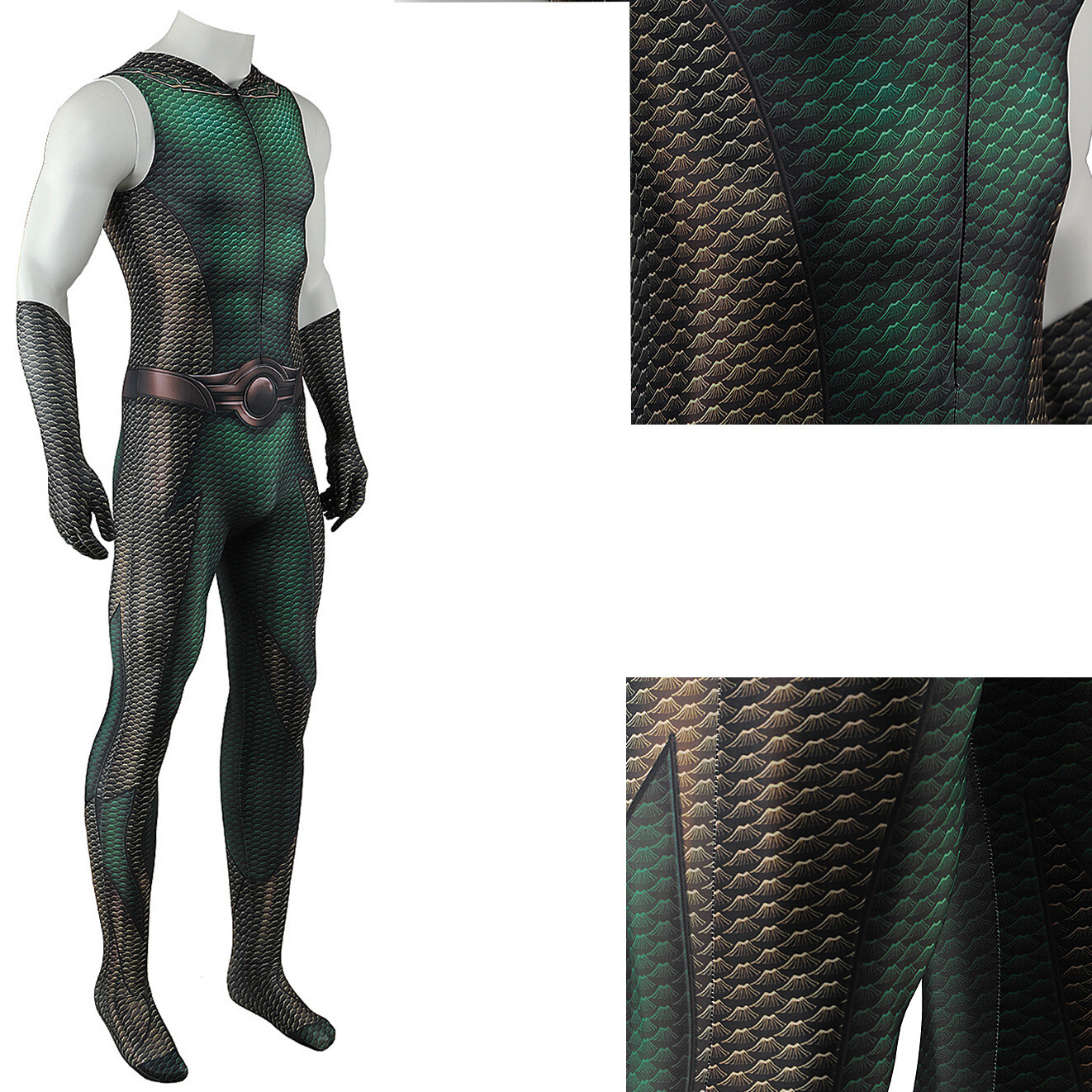 The Deep Cosplay Jumpsuit Superhero The Boys Suit Costume Halloween Adult Kids