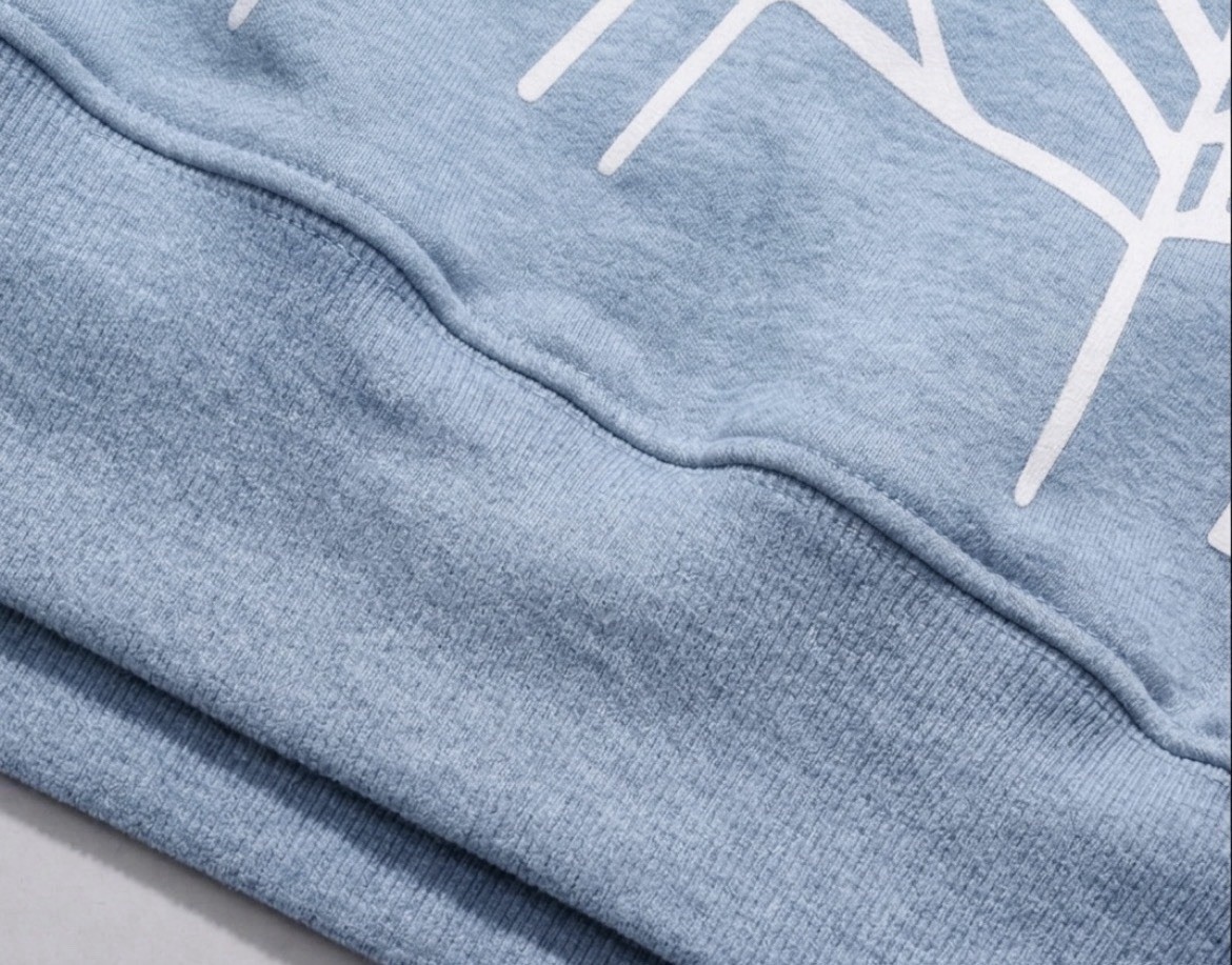 Sp5der OG Web V2 Hoodie Dusty Blue Pullover Graphic Print men’s size s,m,l