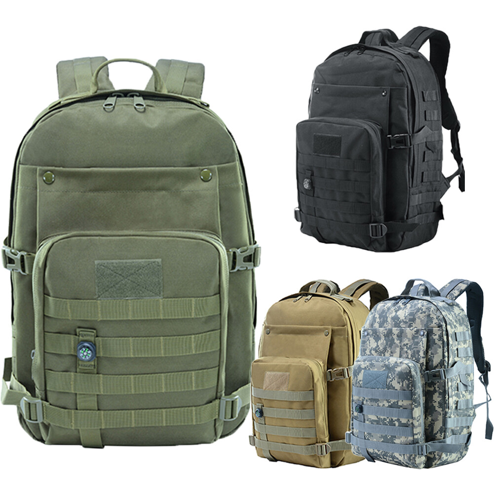 Tactical Backpack Assault Pack 41L Molle Hunting Rucksack Hiking Daypack Key Bag