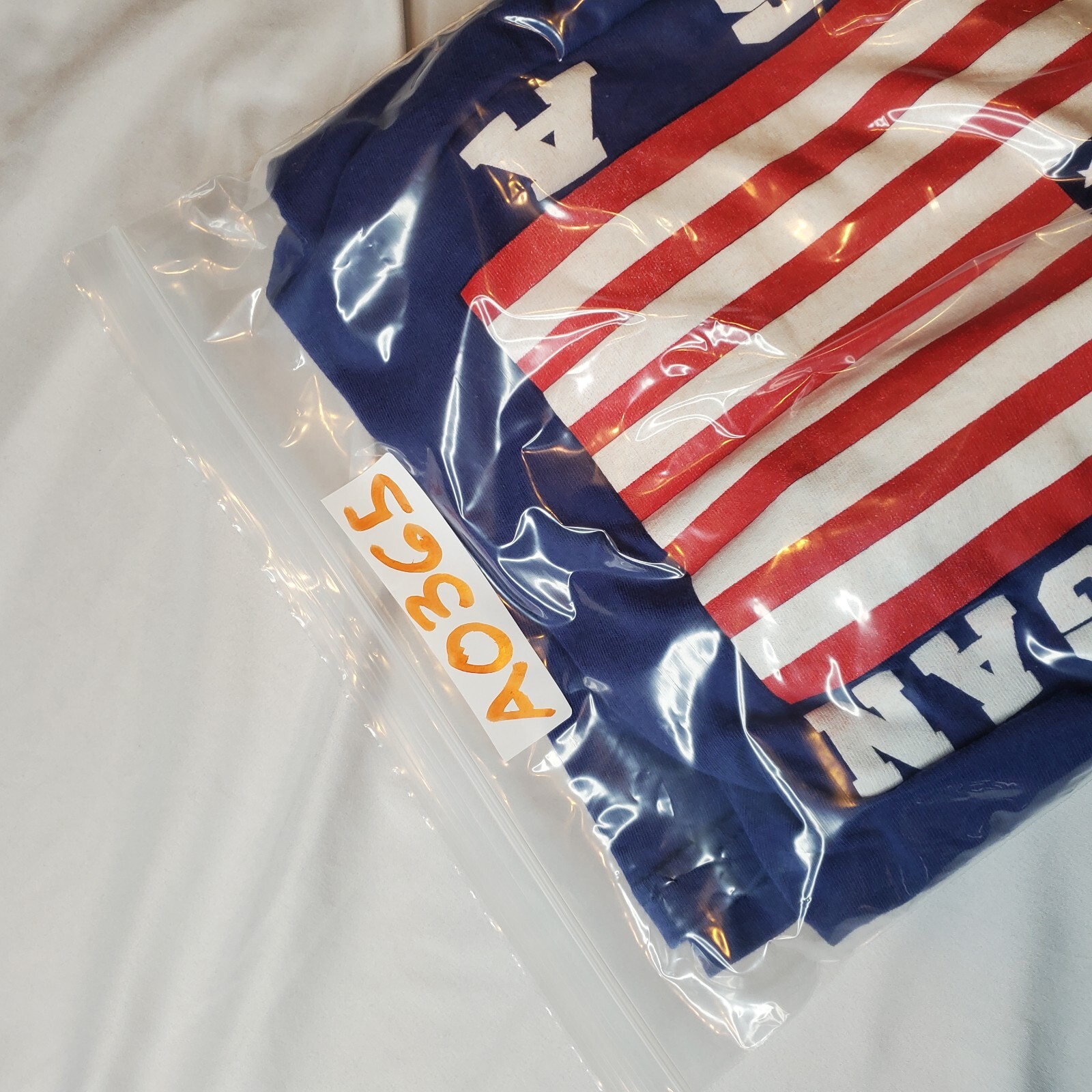 Vintage Discus Athletic T-shirt Michigan USA Mens 4XL Blue Flag 30Wx29L