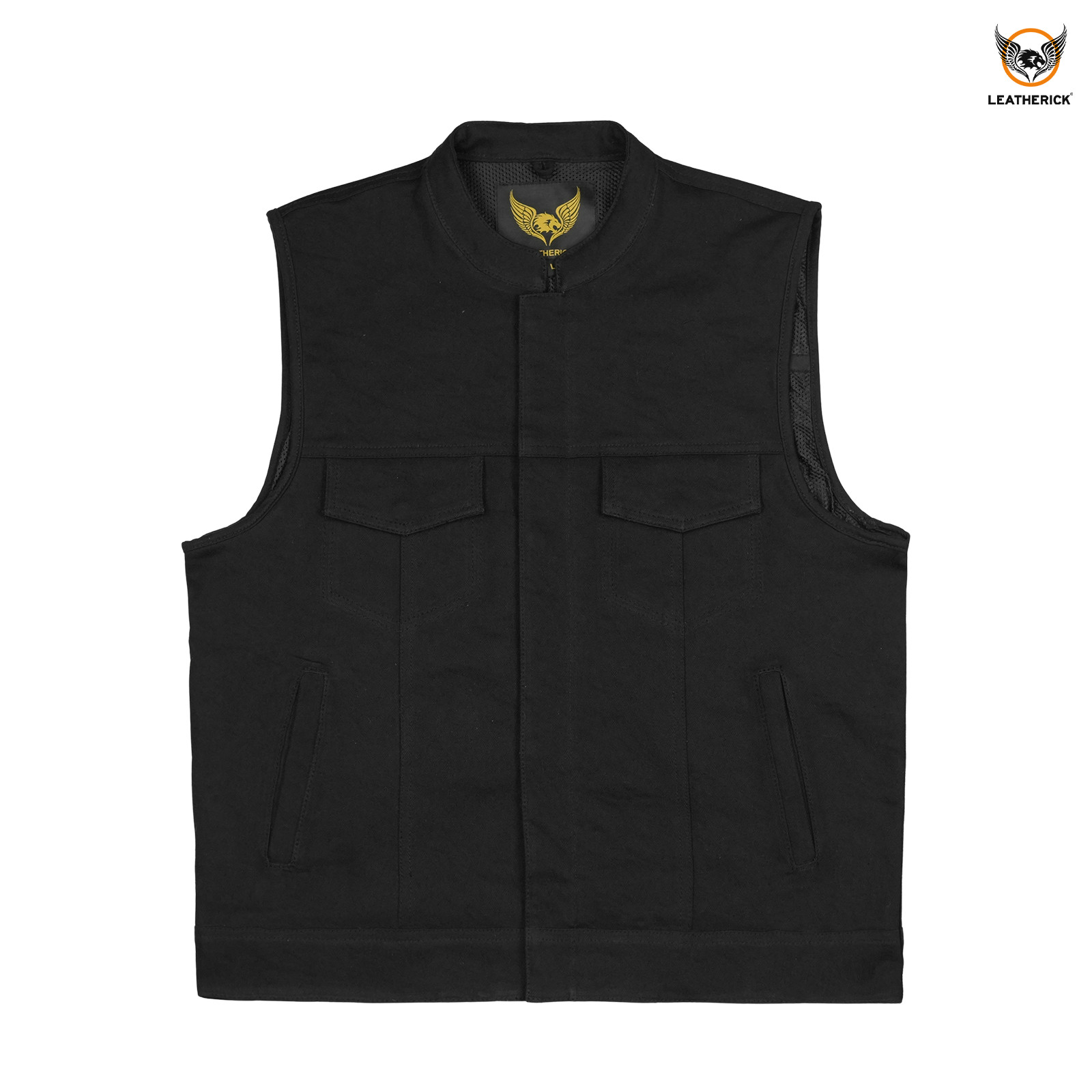 Men’s Jeans Waistcoats SOA Biker Denim Vest Slim Fit Retro Sleeveless Waistcoat