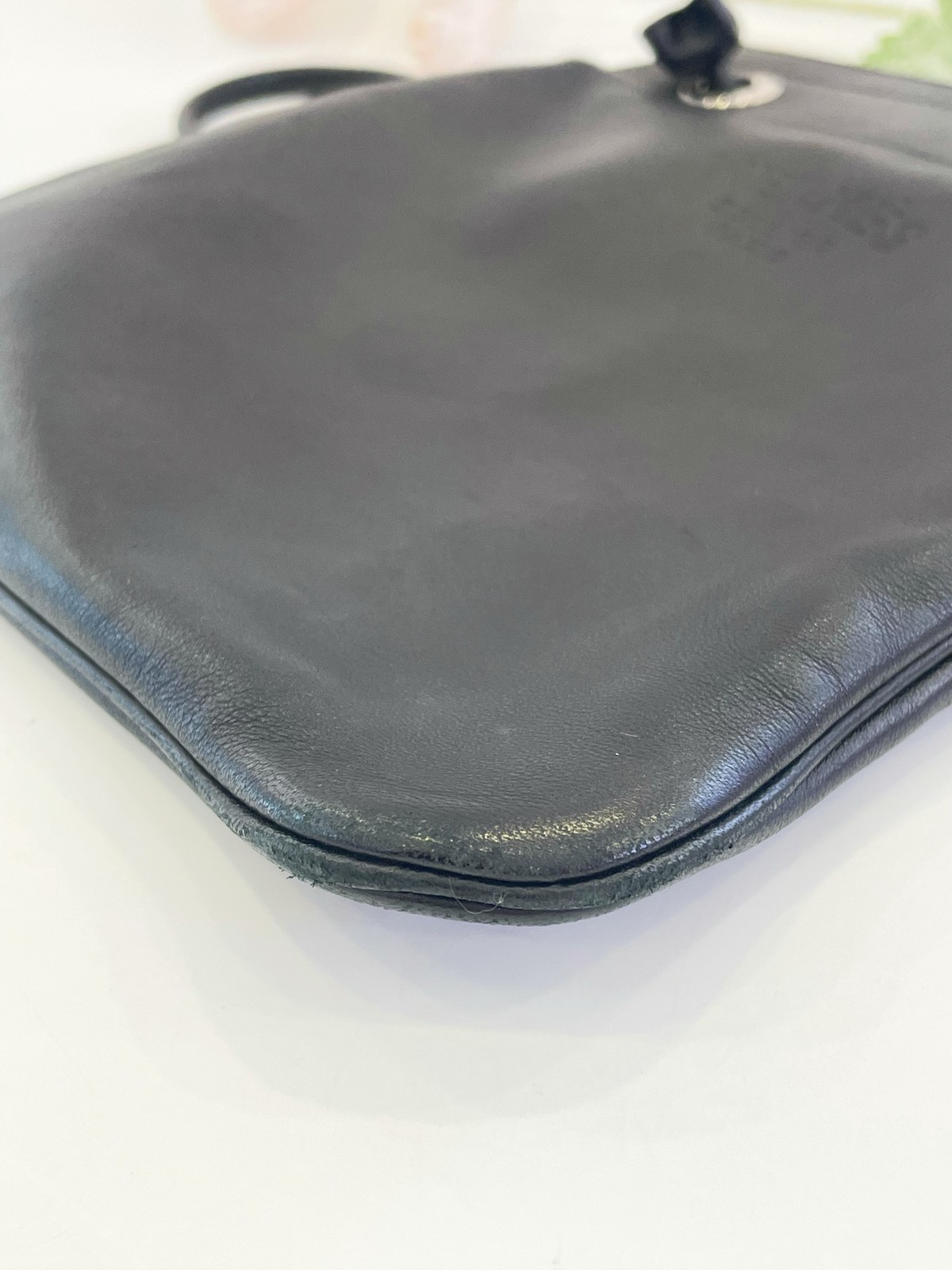 Hermes PHW Aline Shoulder Bag Leather Noir
