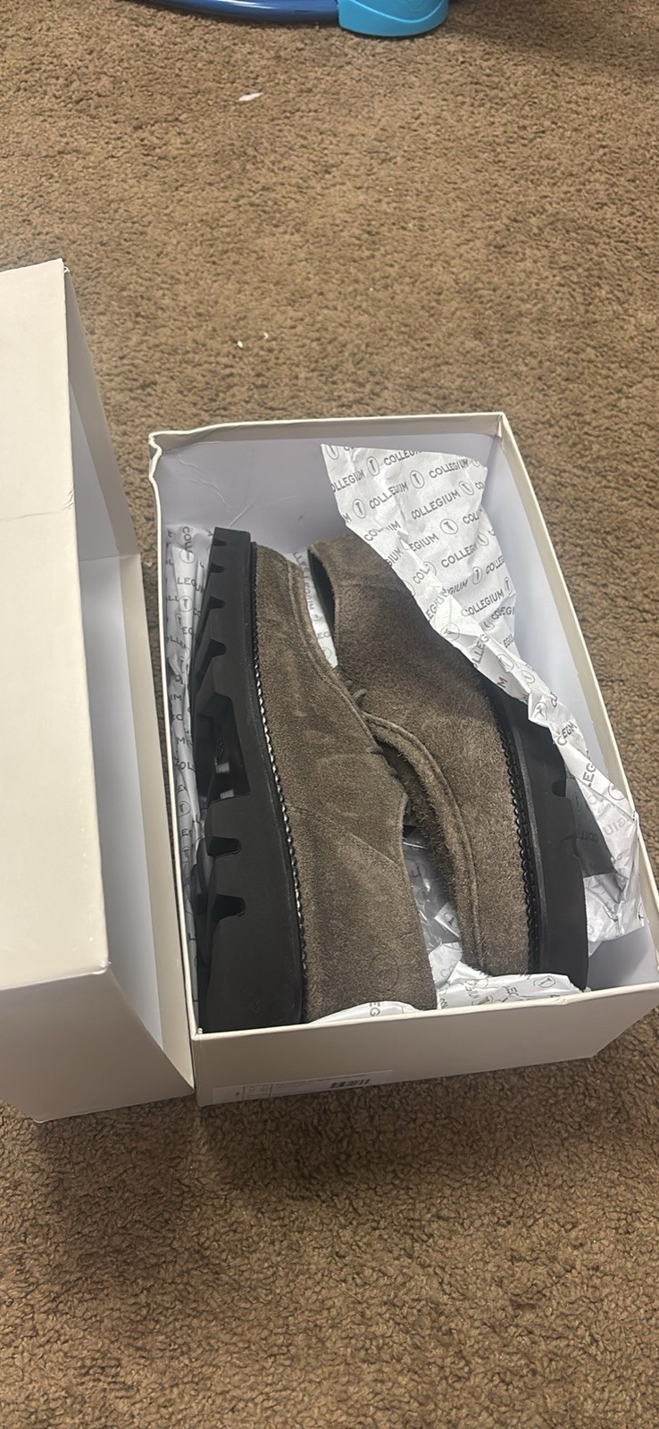 Men’s Collegium Moc-Toe Derby Sz 12 Mocha