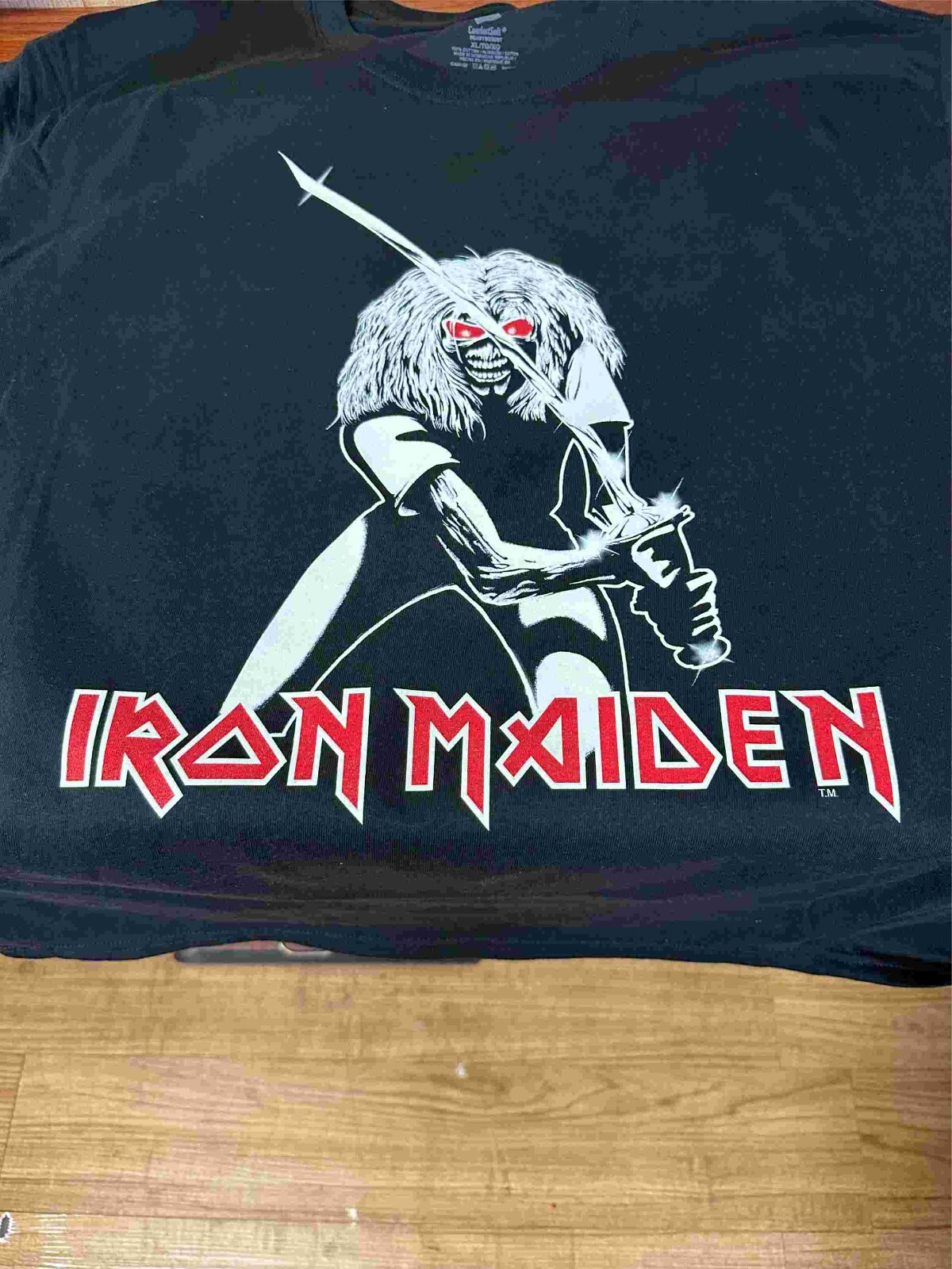 Iron Maiden – Maiden Japan Europe 82 Black T-Shirt Size S to 2XL