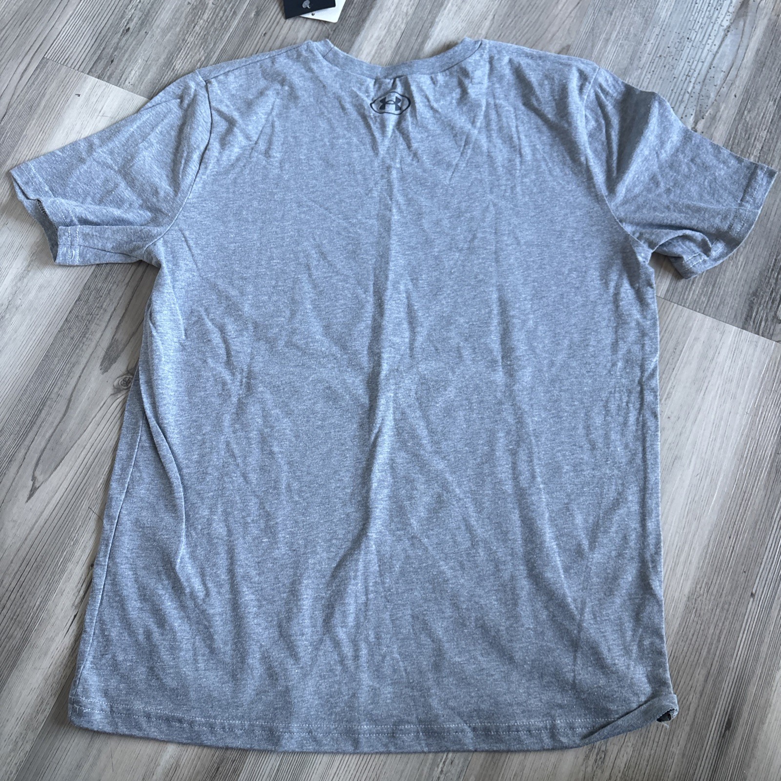 Under Armour Boys Baseball Plate Short Sleeve T-Shirt Grey Size YLG N