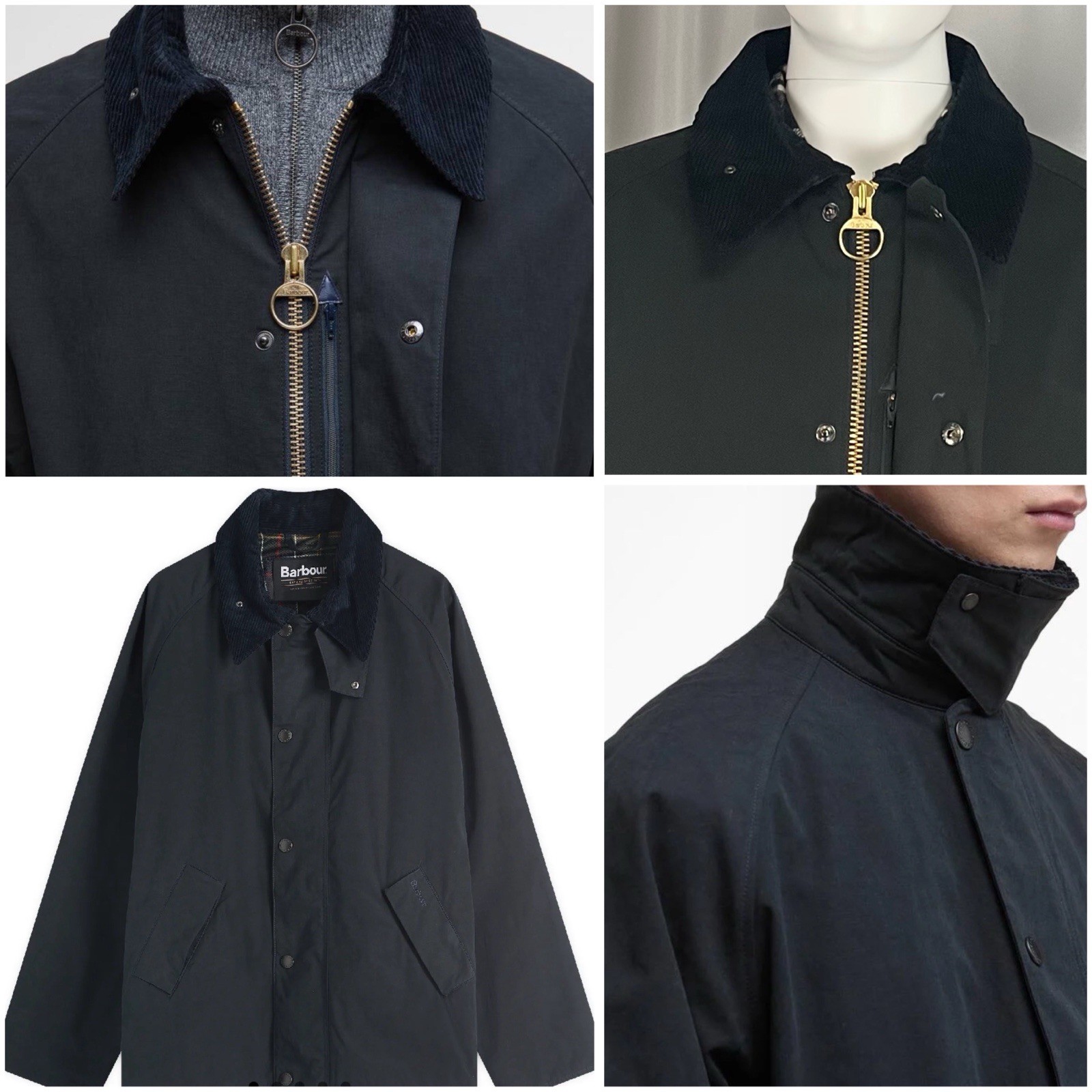 BARBOUR SiZE 42 = L/XL OS TRANSPORTER CASUAL JACKET NAVY BLUE NEW NWT $400.00