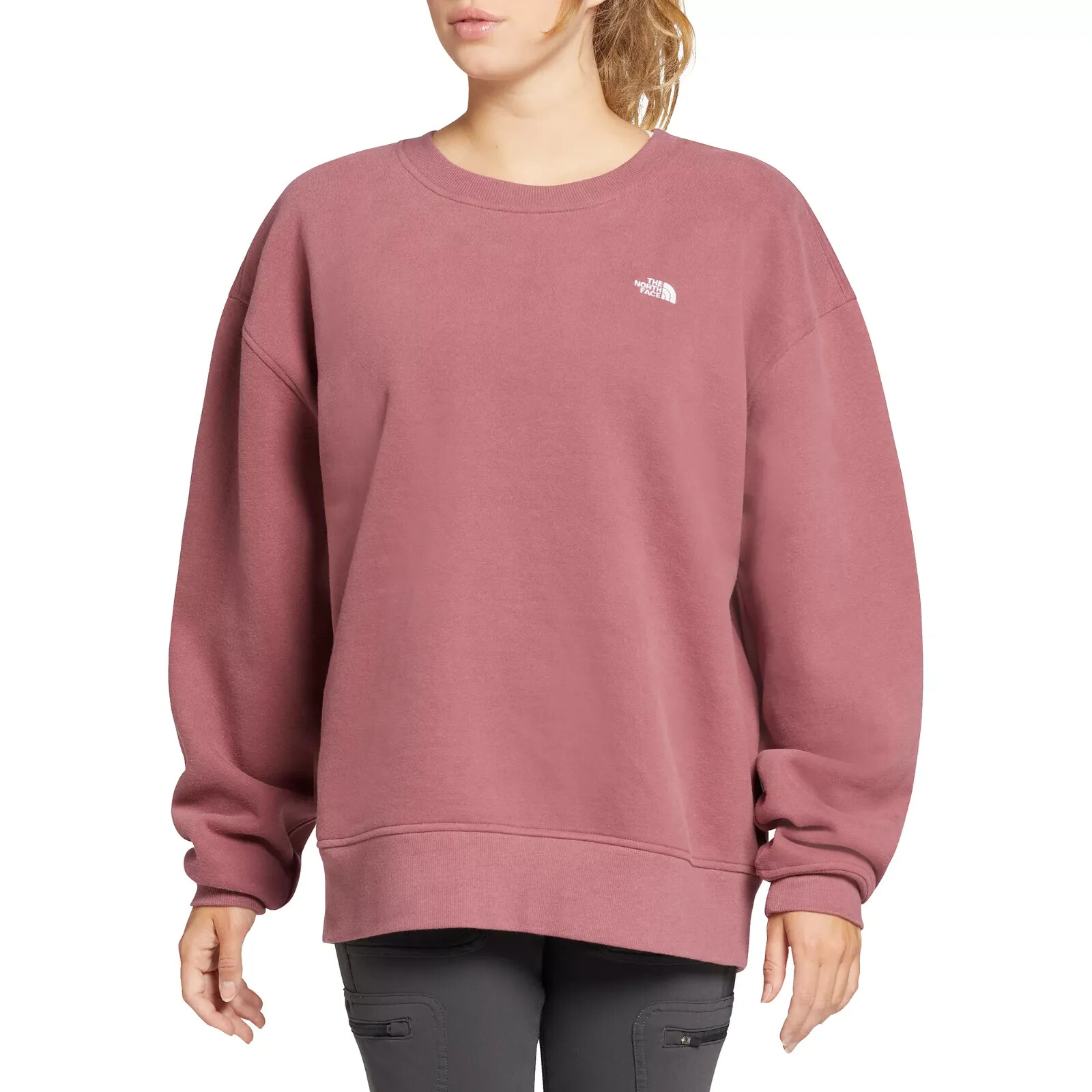 The North Face Womens City Standard Crew Fleece Sweatshirt Wild Ginger xxs-xxl