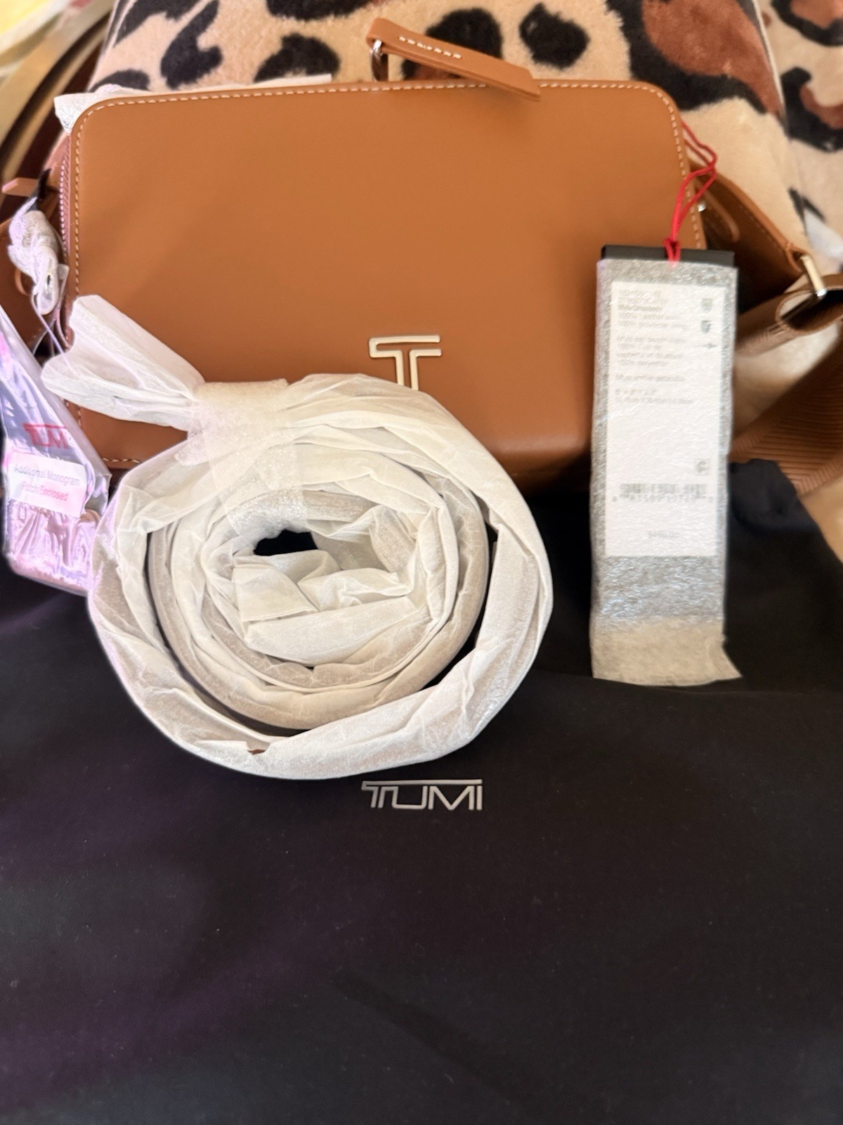 Brand New!Tumi Voyageur Leather Sienna Myla Crossbody Bag Retail $495.00