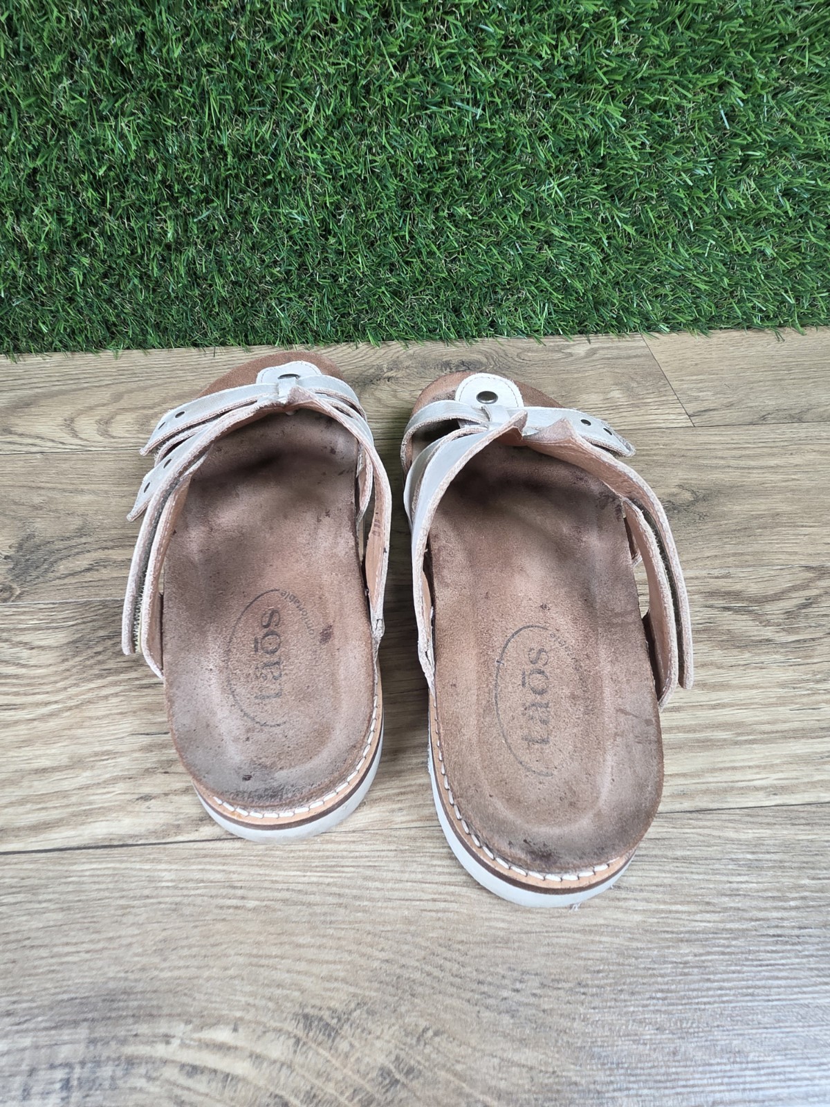 Taos Footwear Magnificient Womens Sandals Stone Beige Size 6-6.5
