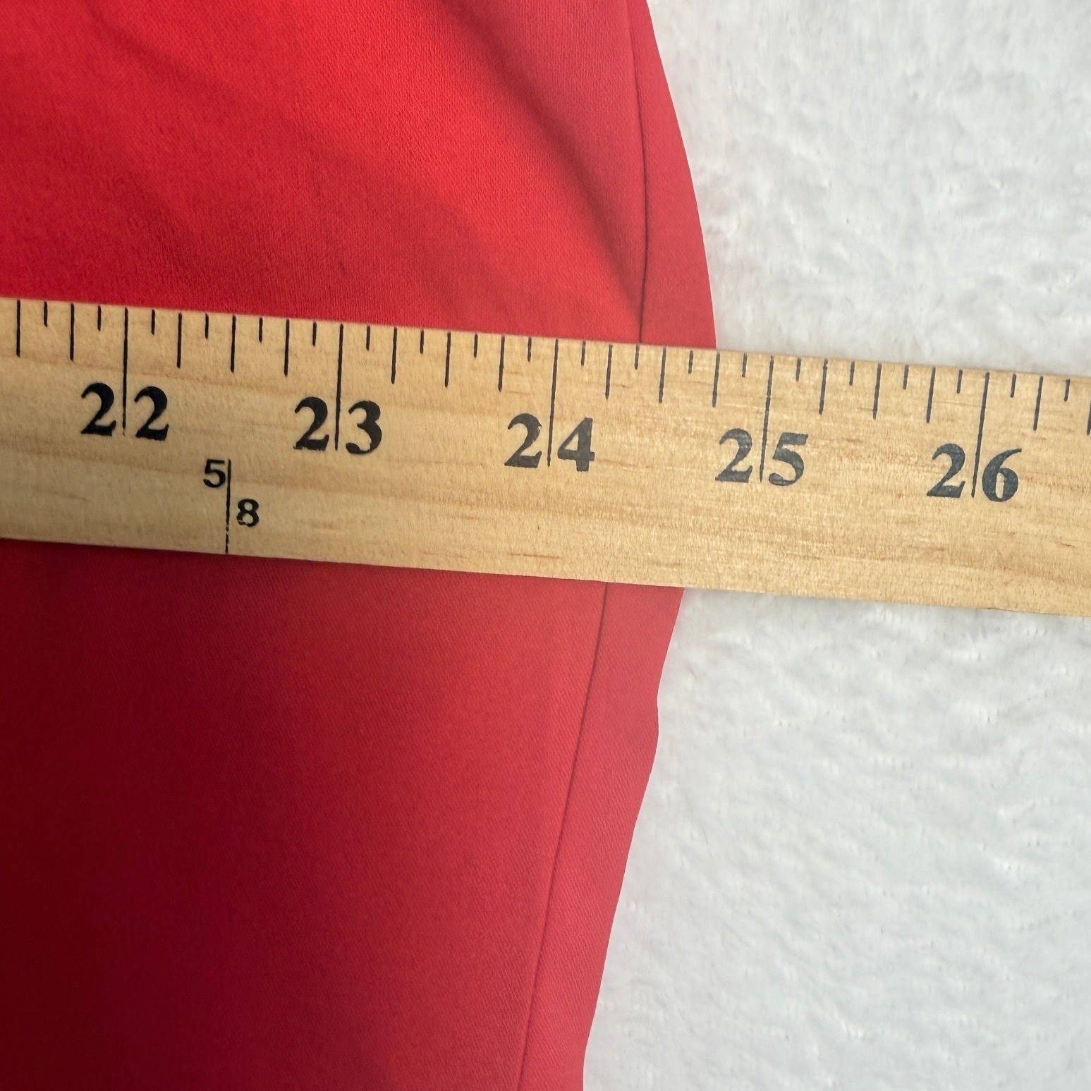 Red Short Sleeve Split V-Neck Blouse XXL High-Low Hem Casual Top NWOT