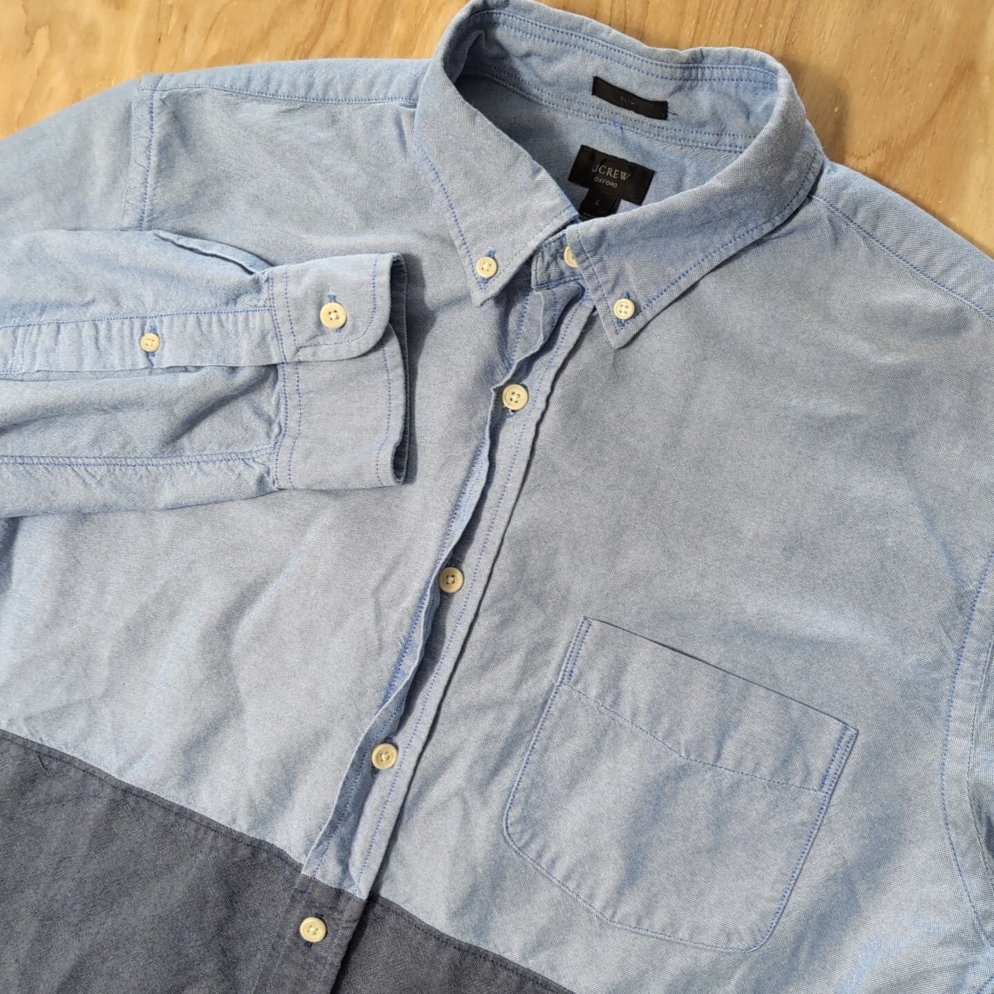 J.Crew Oxford Slim Button Down Long Sleeve Shirt Men’s Size L
