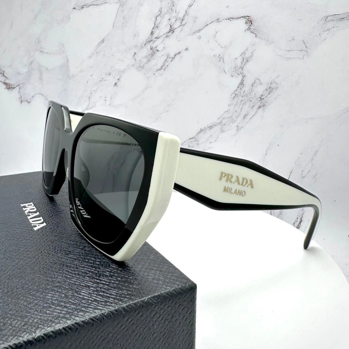 PRADA PR15WS 09Q5S0 54MM Black Talc Dark Grey Women’s Sunglasses