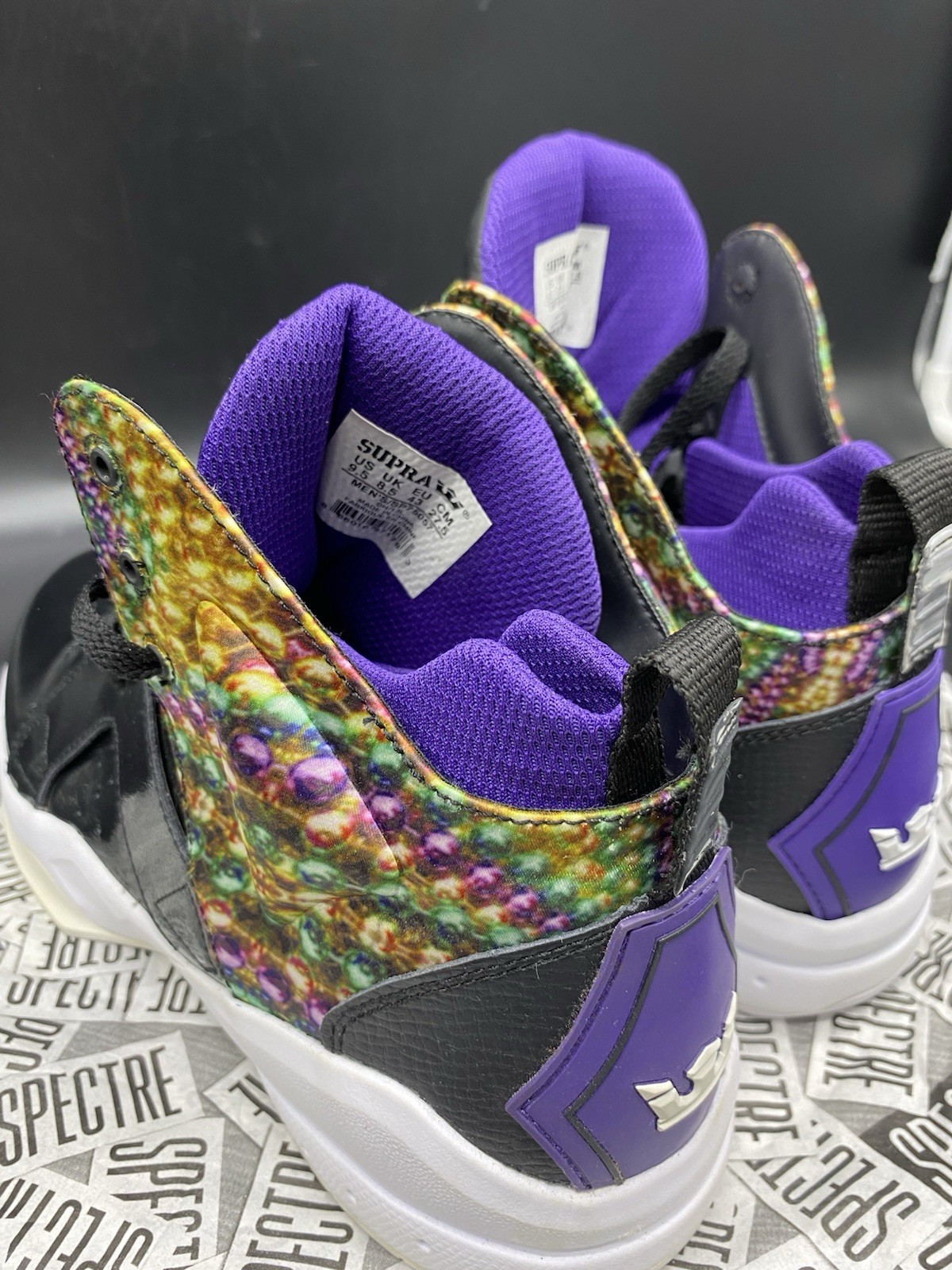 Supra Spectre Magazine Men sz 9.5 lil Wayne Exclusive Mardi Gras Edition
