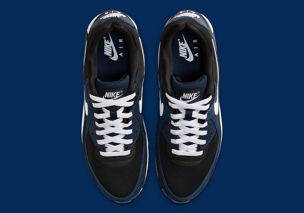 Nike Air Max 90 Midnight Navy Gum Men’s Blue Sports Sneaker FB9658-400