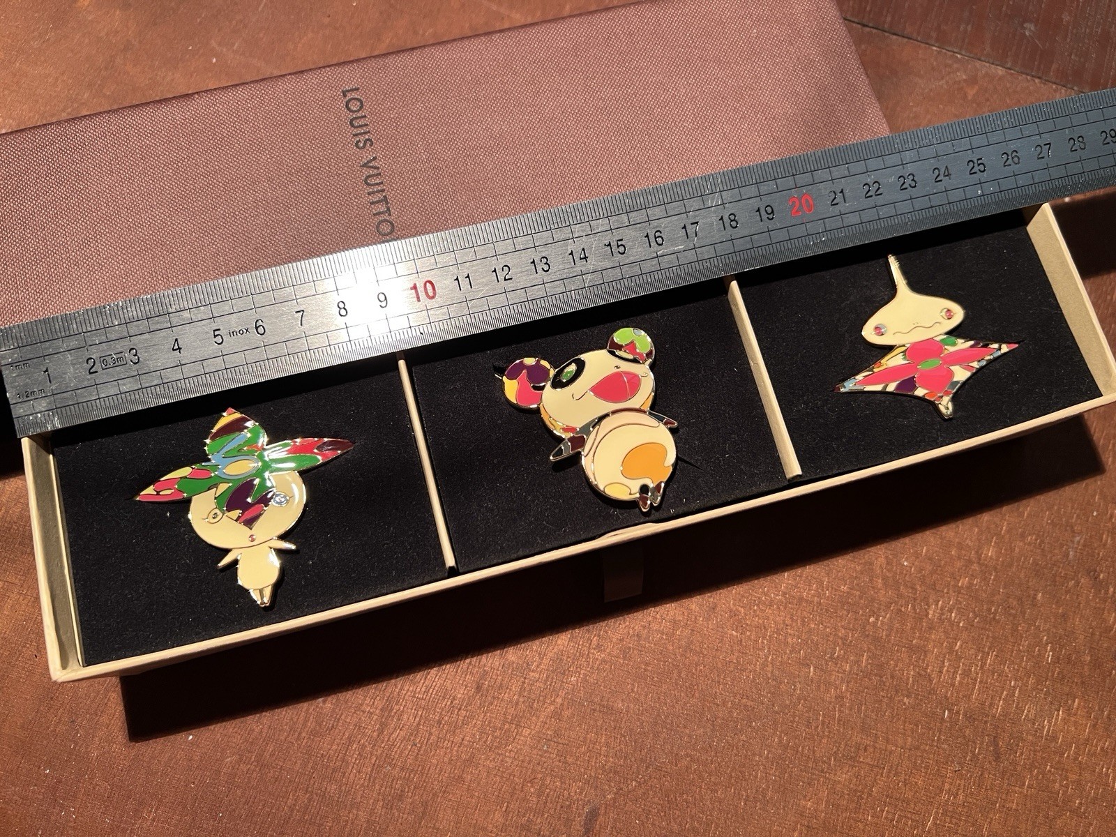 Rare Louis Vuitton x Takashi Murakami Set of 3 Hair Barrettes Collector’s Item