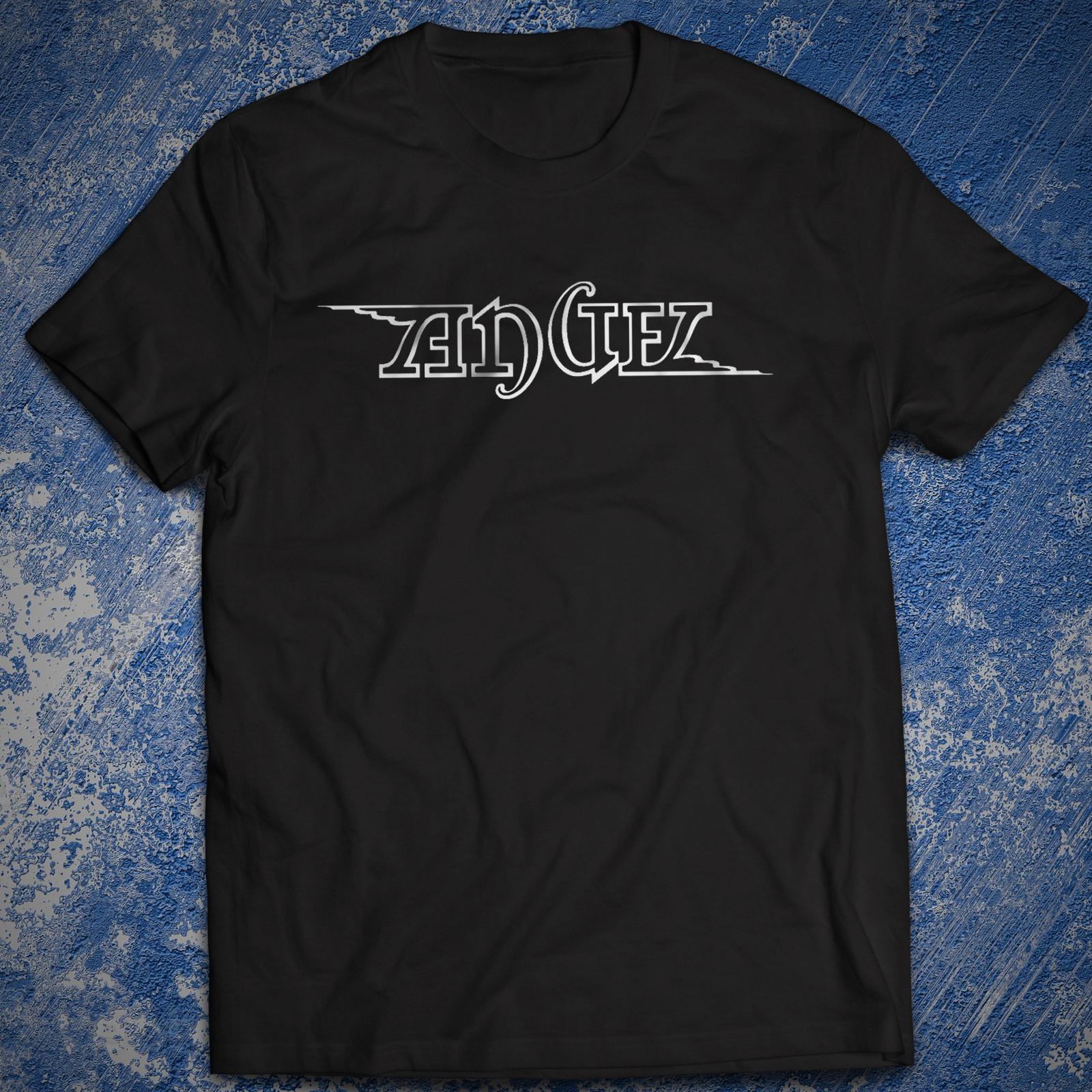 Rock Music Angel Shirt Helluva Band On Earth as It Is in Heaven Fight to Survive