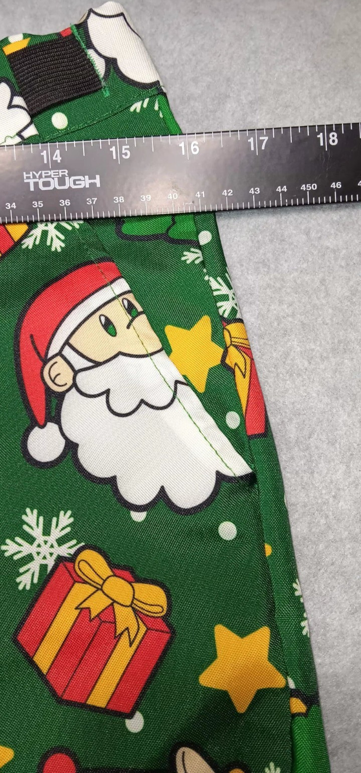 Suitmeister Christmas Slacks Dress Pants Mens Size S 34-36 Green Santa Holiday