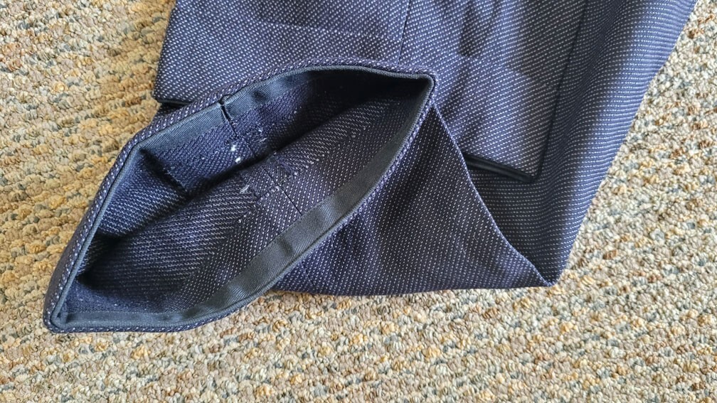 1930’s German Button Fly Wool Pants. Salt & Pepper. Amazing Fabric.