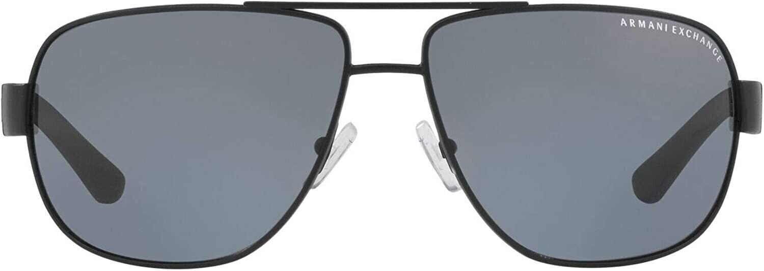A|X Armani Exchange Men’s AX2012S 606381 Satin Black Polarized Sunglasses