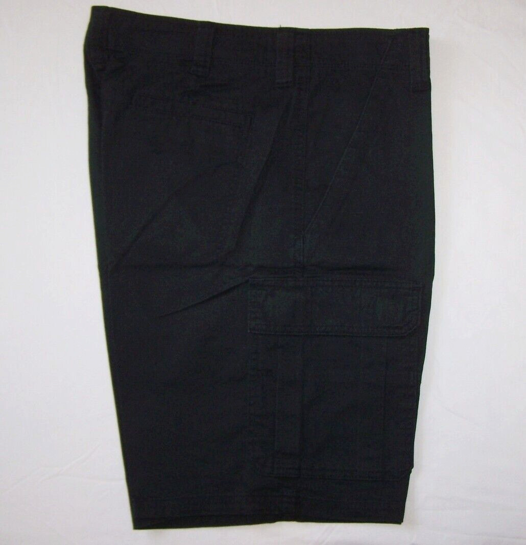 Men’s Wrangler Black Cargo Shorts w/ Stretch Relaxed Fit Tech Pocket ALL SIZES