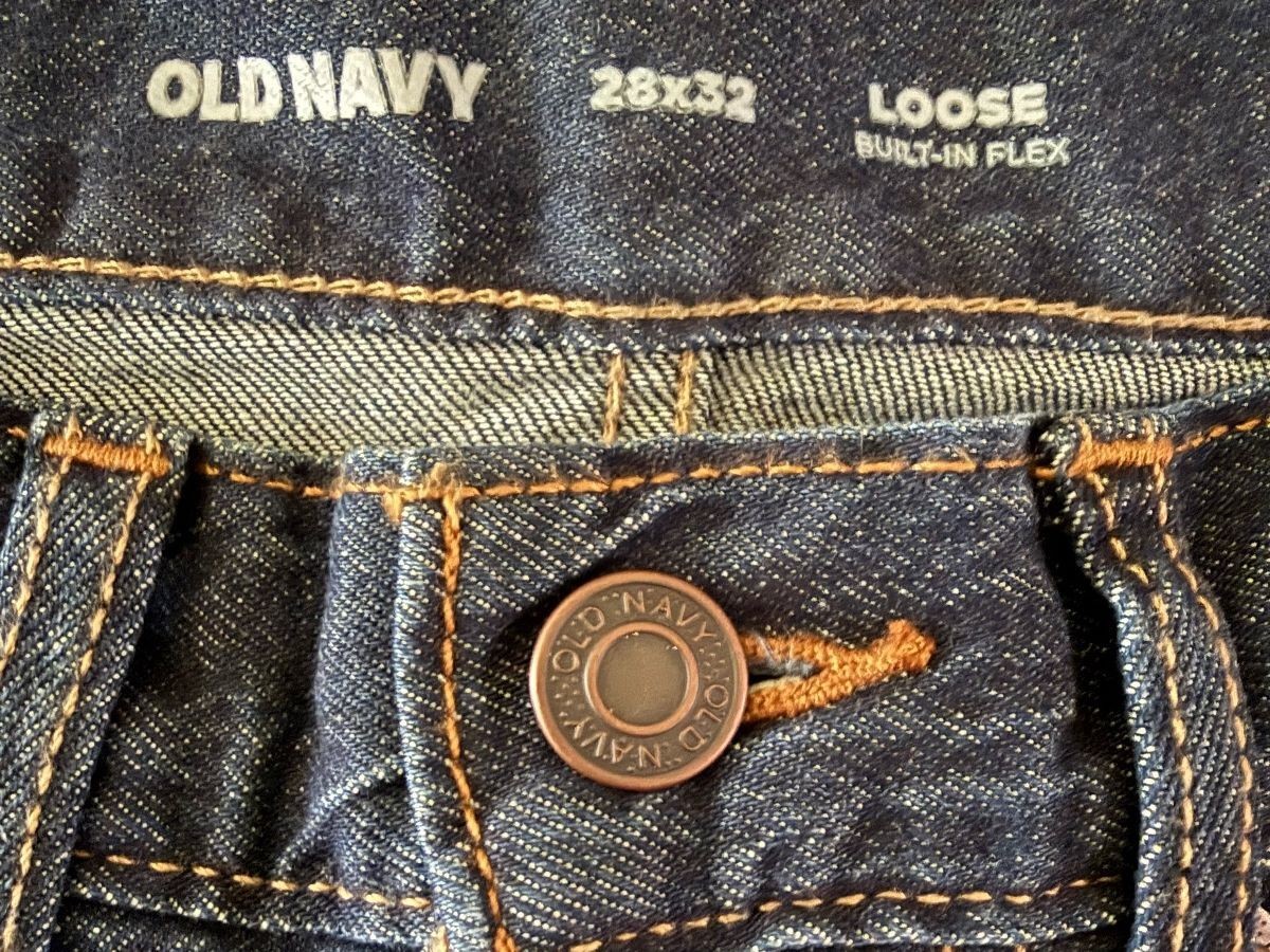 Old Navy NEW Men’s Loose Built In Flex Denim Jeans Size 28 x 32 Streetwear 90s