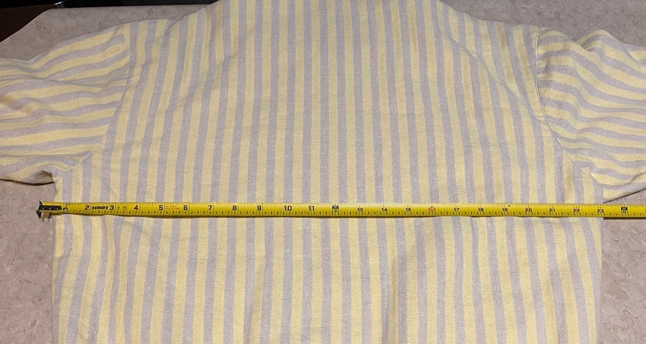 Zara Men’s Sunset Road Full Zip Striped Jacket Yellow Beige Size Small