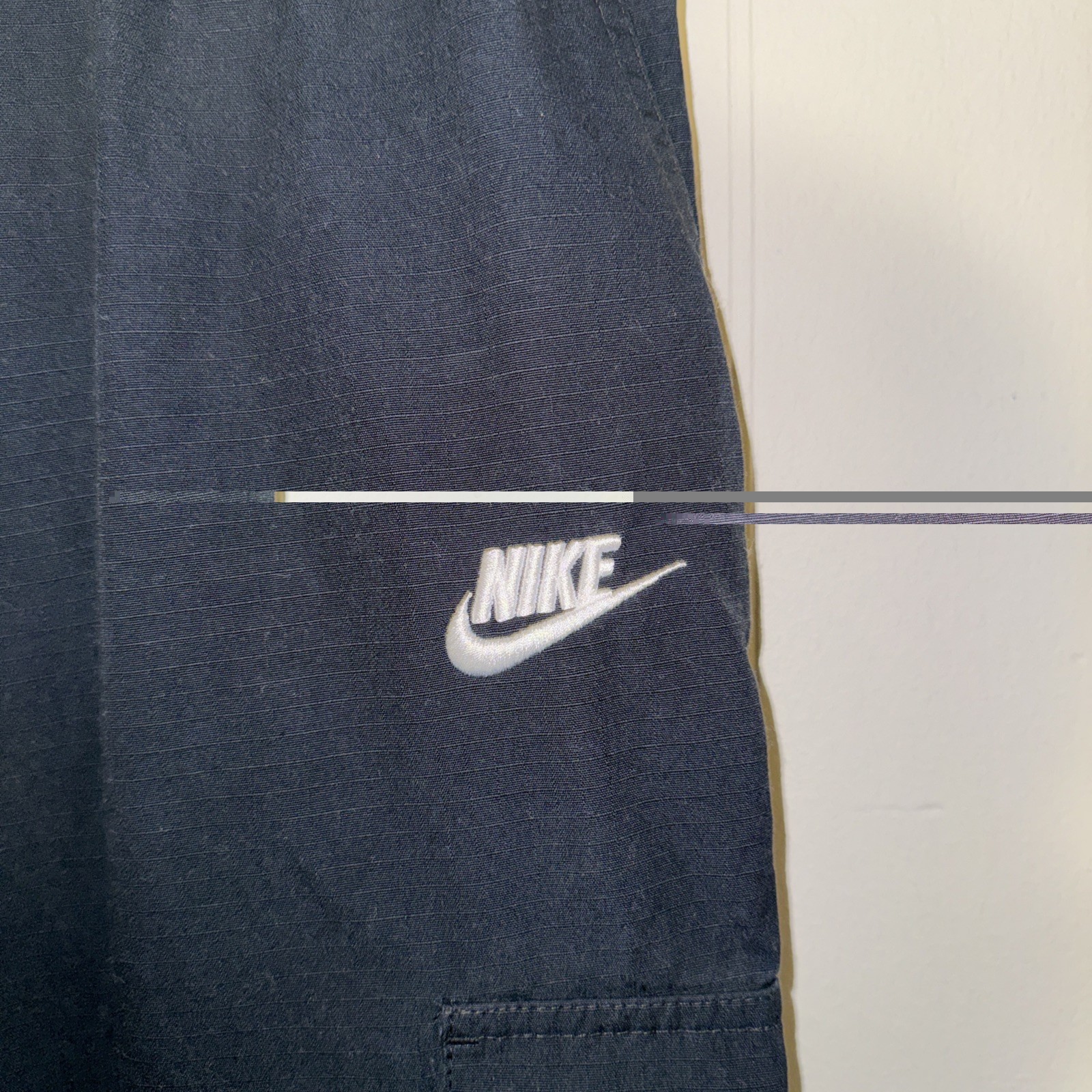 Nike Men’s Black Cargo Pants Size S Regular Pull On Elastic Waist Pockets