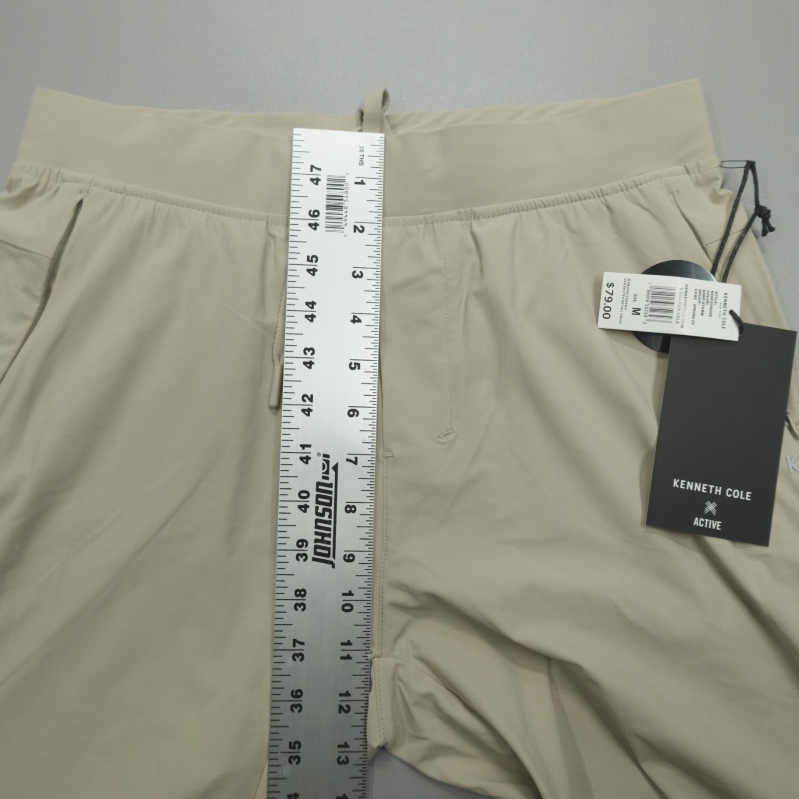 Kenneth Cole Active Tech Jogger Ankle Zip DWR Lightweight Reflective Sandstorm