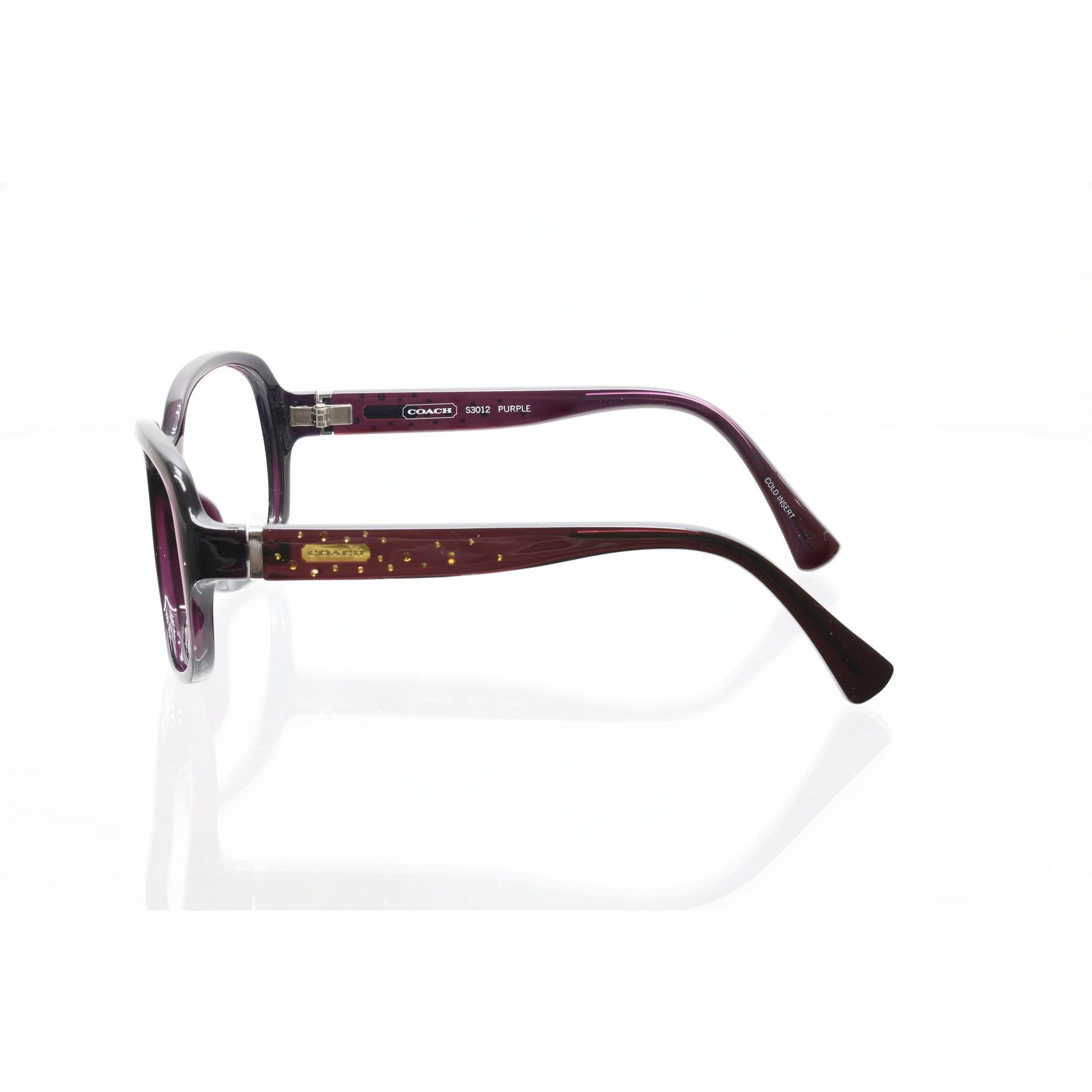 Coach S3012 Purple Cold Insert 57-16-125mm Sunglass FRAMES ONLY – VERY GOOD