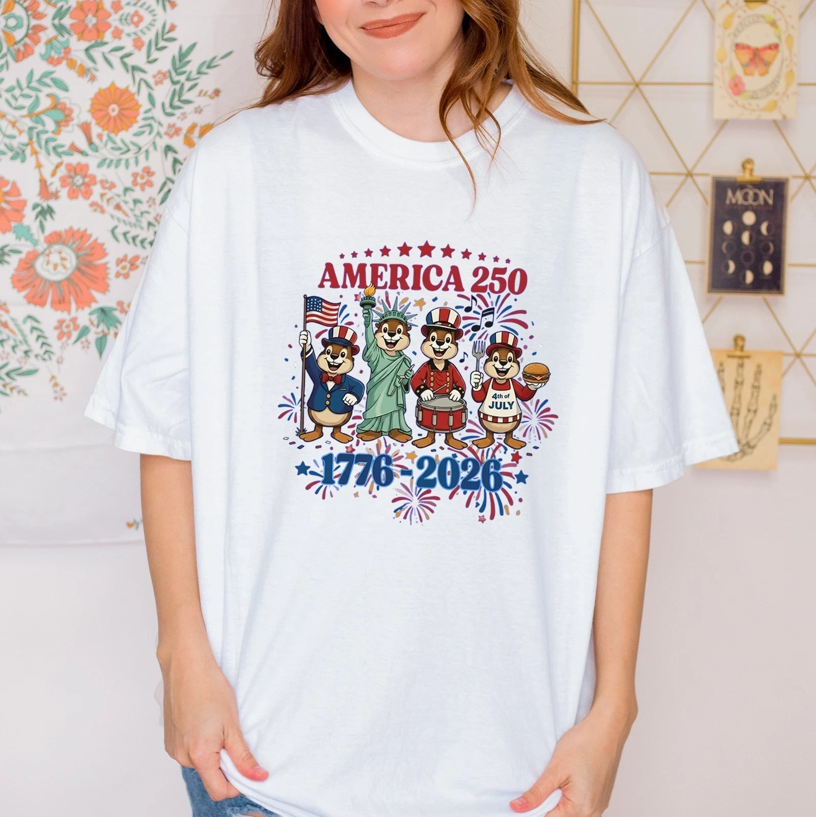 Buc-ees 250th Anniversary America, 250th years of Freedom T-Shirt S to 5XL HV313