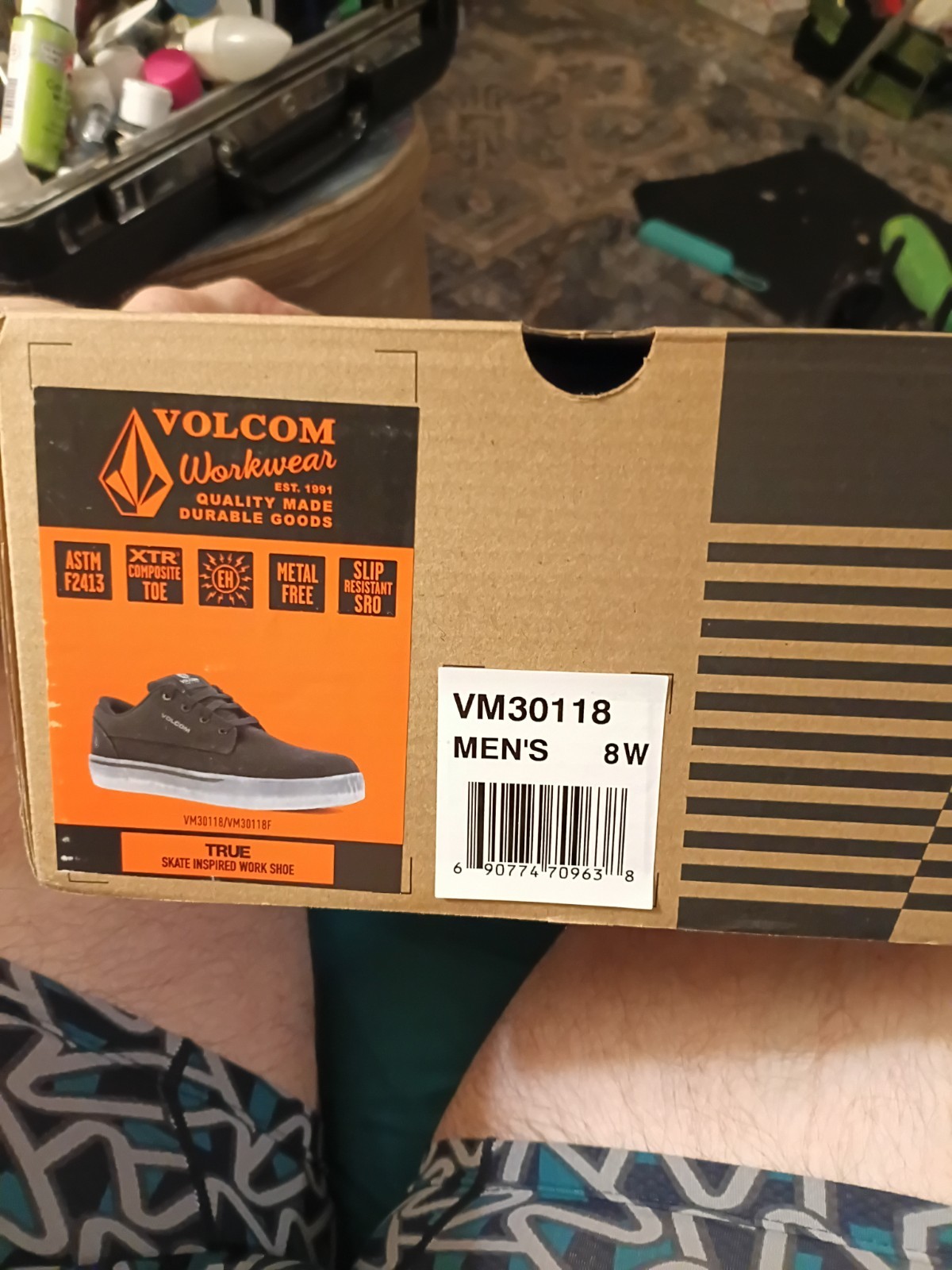 Size 10 Wide Volcom Work Wear