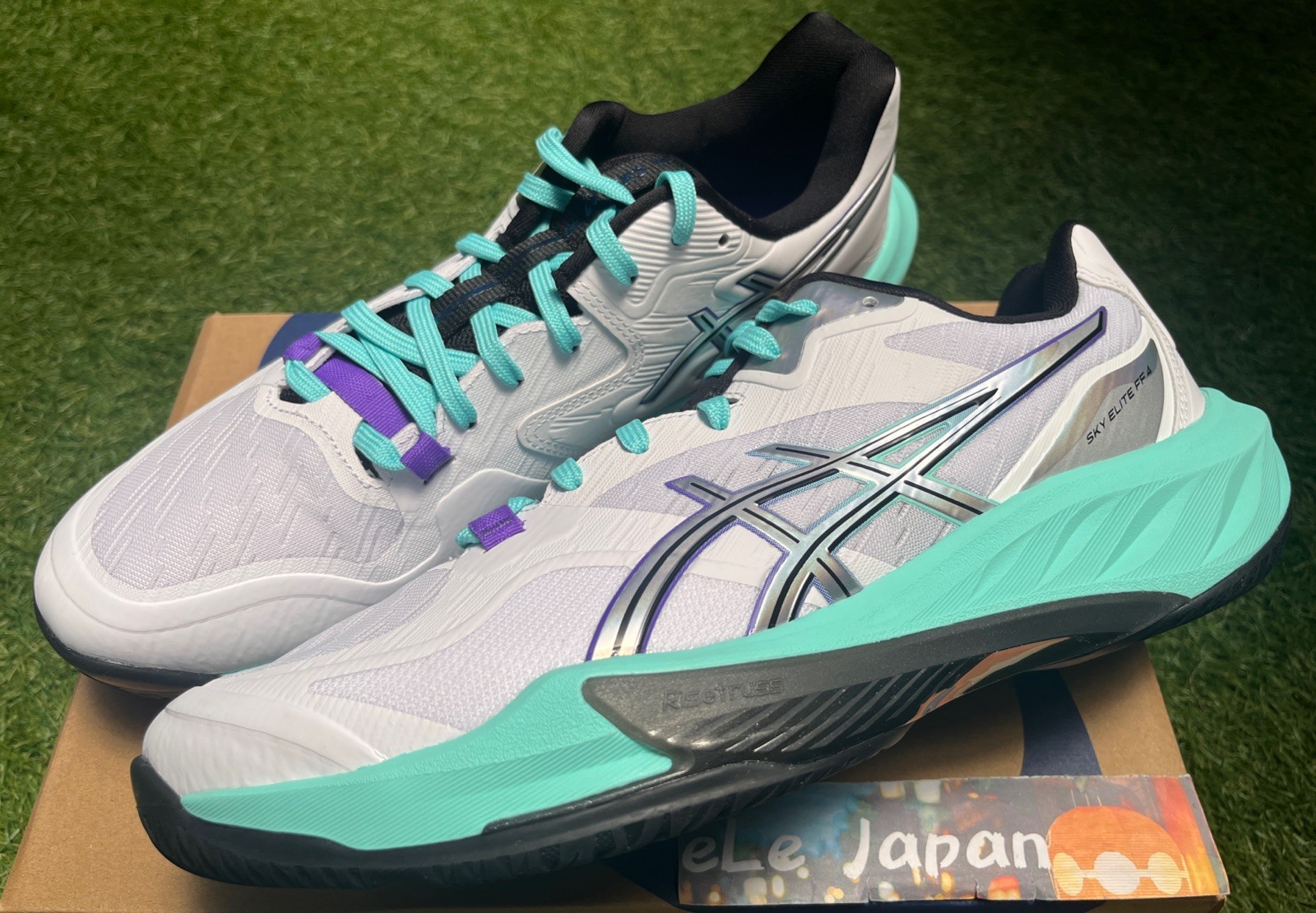 ASICS SKY ELITE FF 4 1051A100 100 White/Radiant Amethyst Unisex Volleyball Shoes