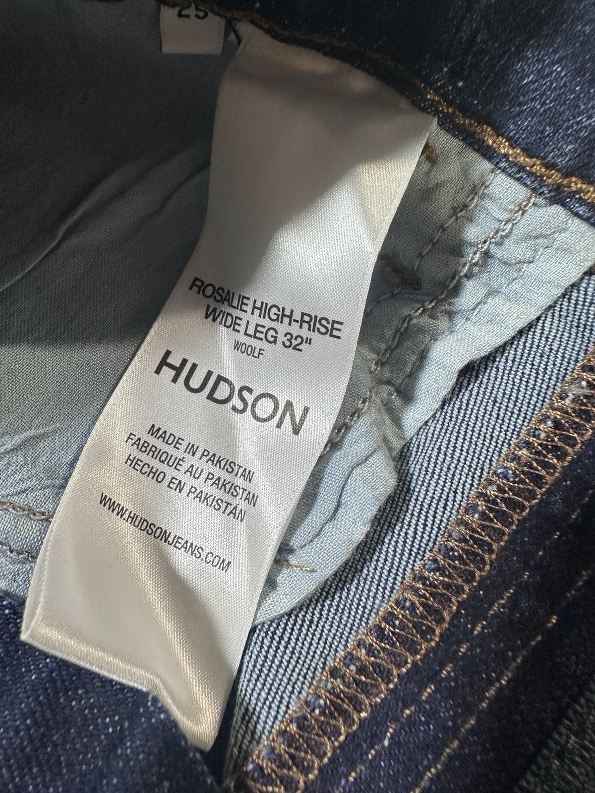 Hudson Jeans Womens Size 25 Rosalie Wide Leg Ankle Stretch Denim New with tags