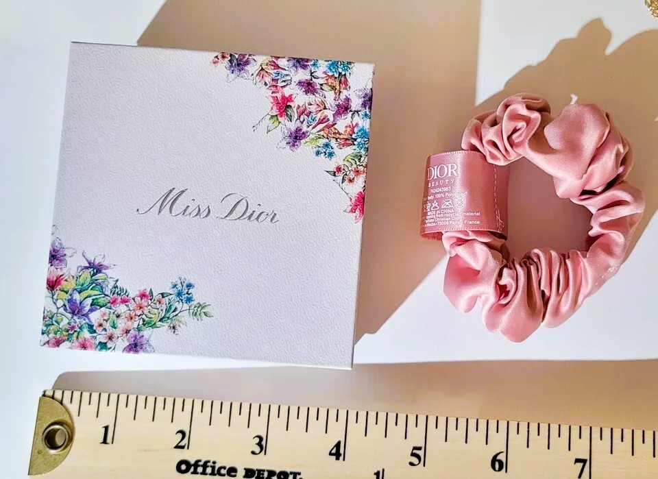 Miss Dior Pink Hair Scrunchie + Blooming Bouquet EDT Sample Spray Limited Ed NIB