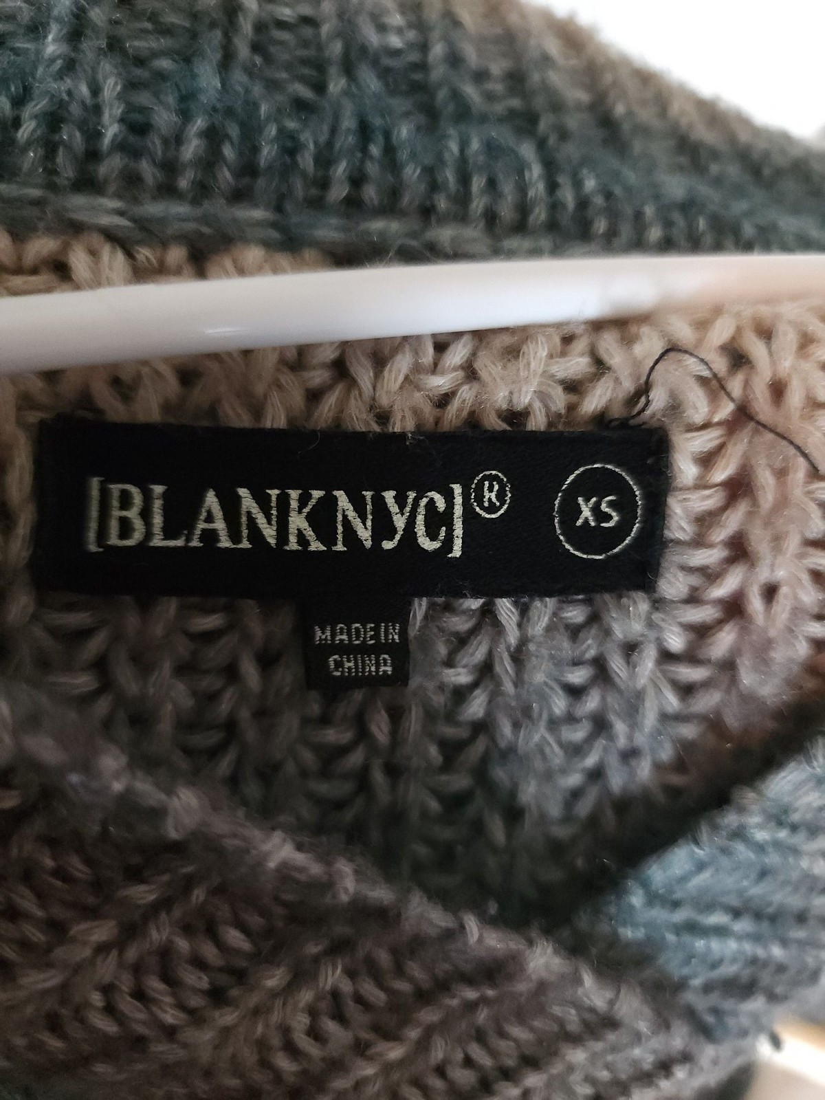 BLANKNYC Ombre Knit Collared Sweater Size XS
