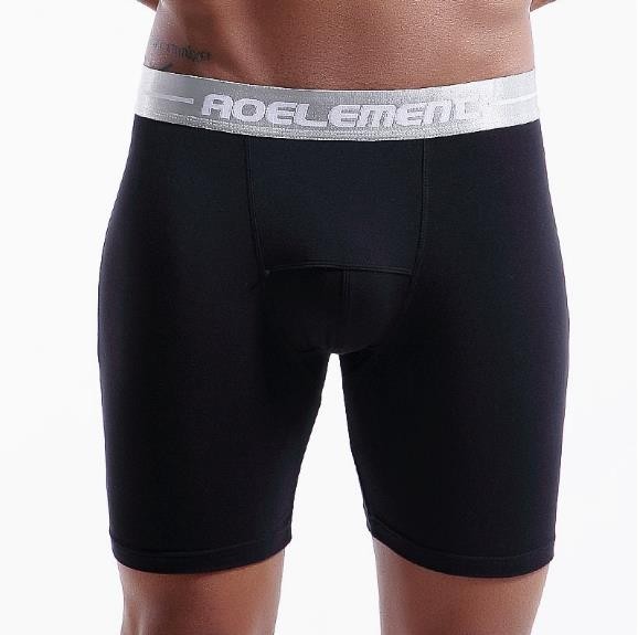 Mens Comfortable Breathable Running Speed Dry Bulge Pouch Boxer Briefs Shorts