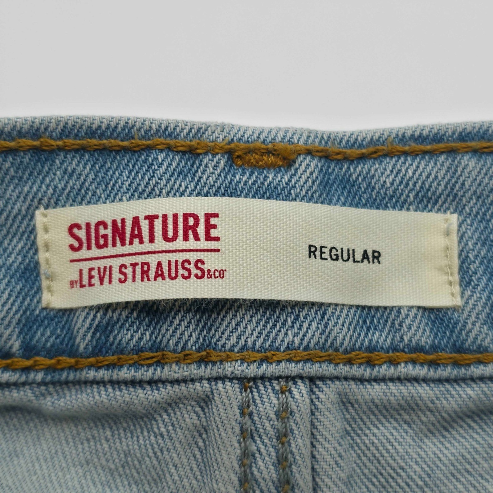 Levi Strauss Signature Regular Fit Jeans Big Tall Mens 50×30 Light Stonewash NWT