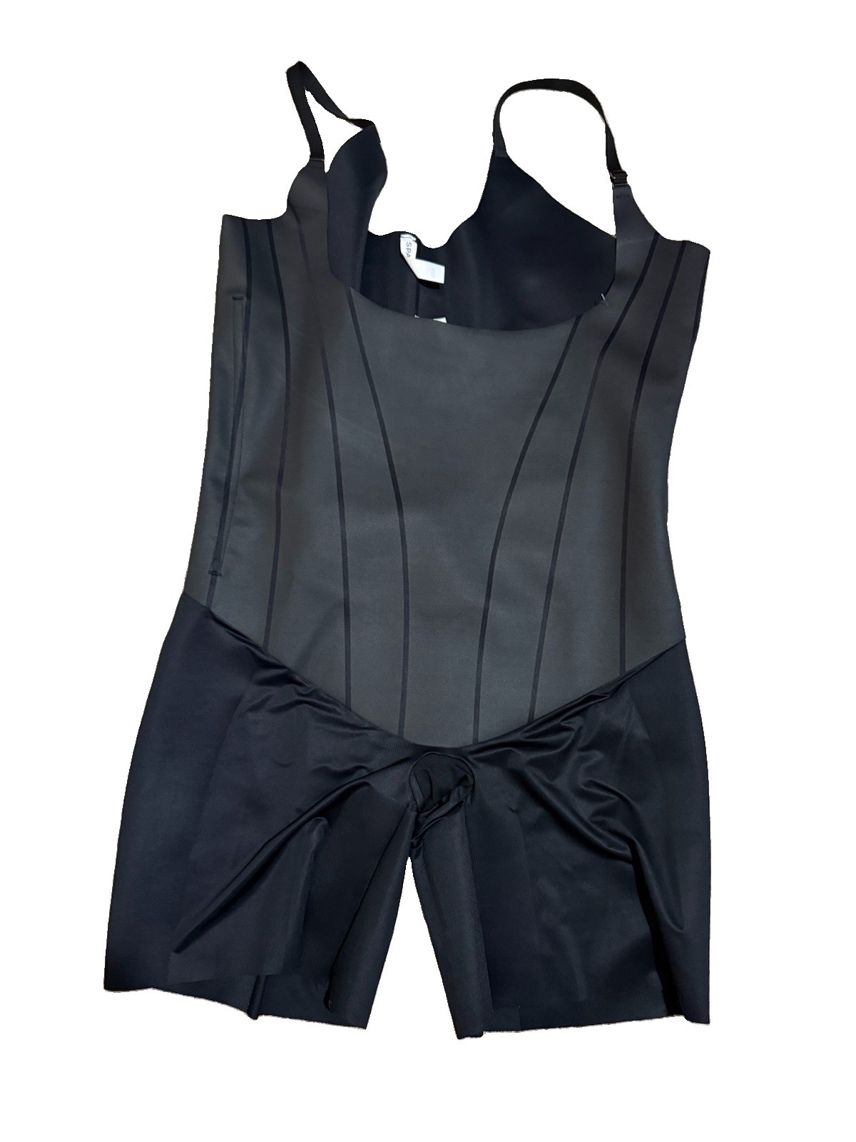 * $138 SPANXsculpt™ TotalContour Open-Bust Mid-Thigh Bodysuit Plus Sz 3X/26-28 W