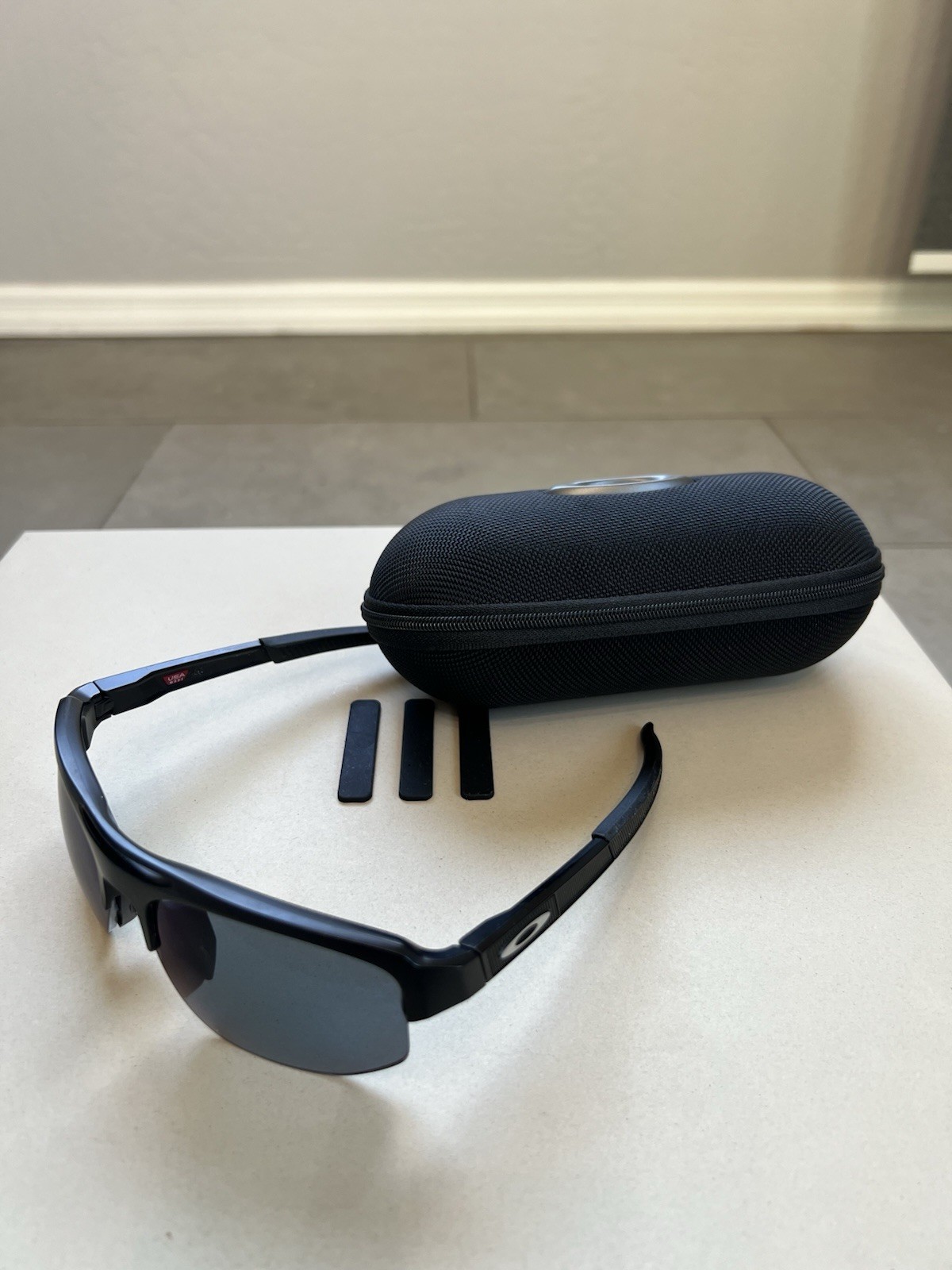 Oakley Mercenary Matte Carbon Low Bridge Fit Made In USA Sunglasses OO9424F-0668