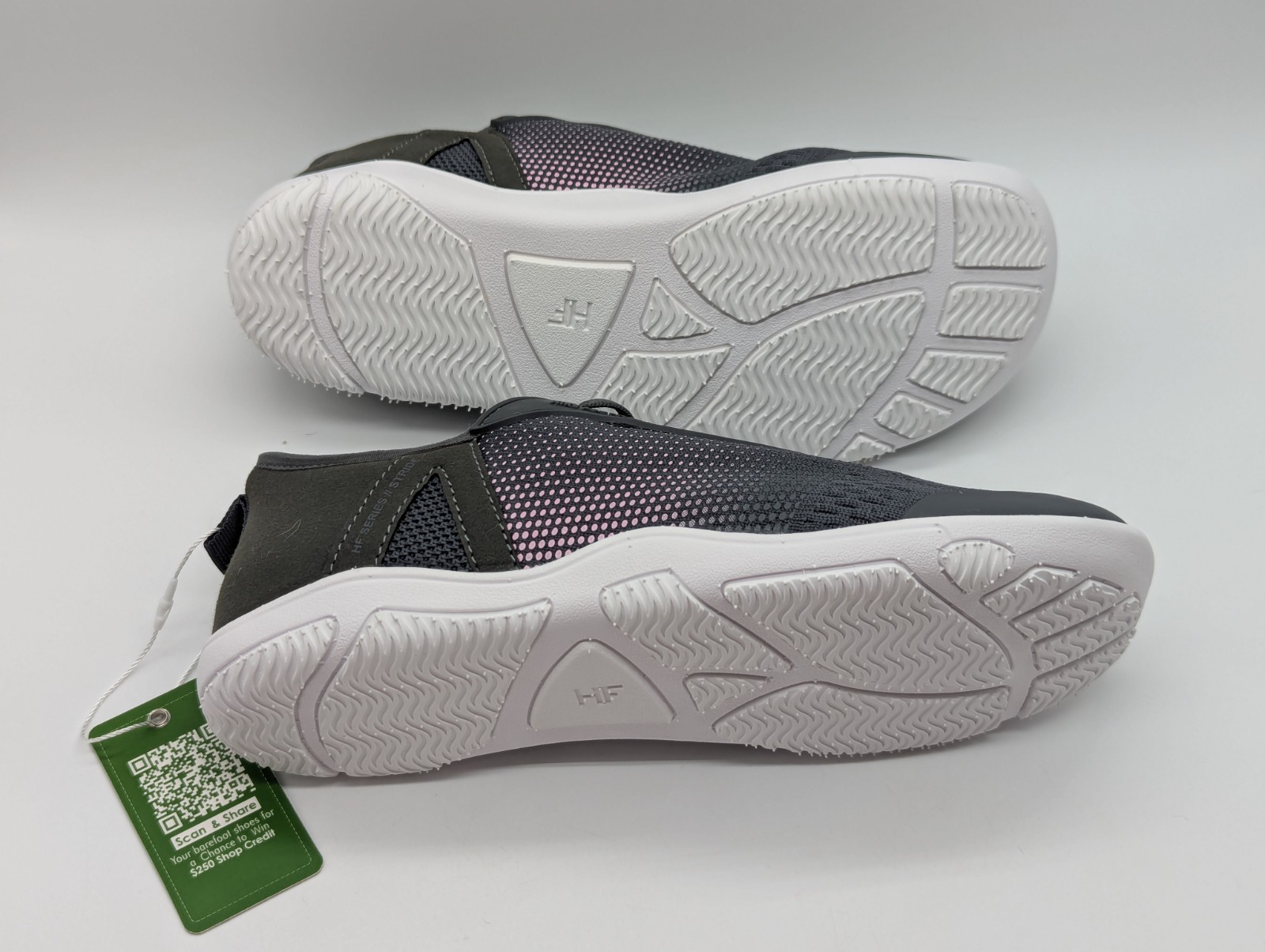 Hike Footwear HF Stride Ergonomic Barefoot Shoe Sneaker Wm Sz8 Gray