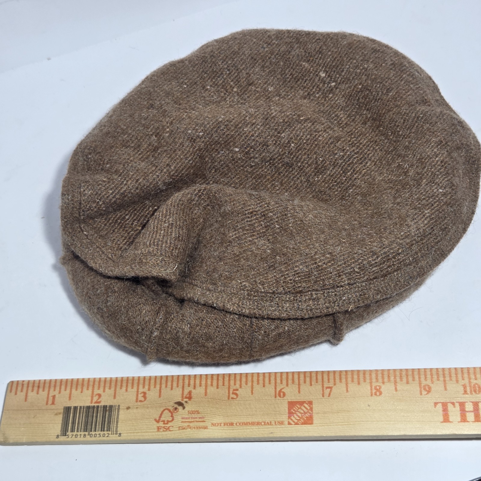 Vintage Pakol Hat Handmade Wool Pashtun Afghan Chitrali Cap Brown
